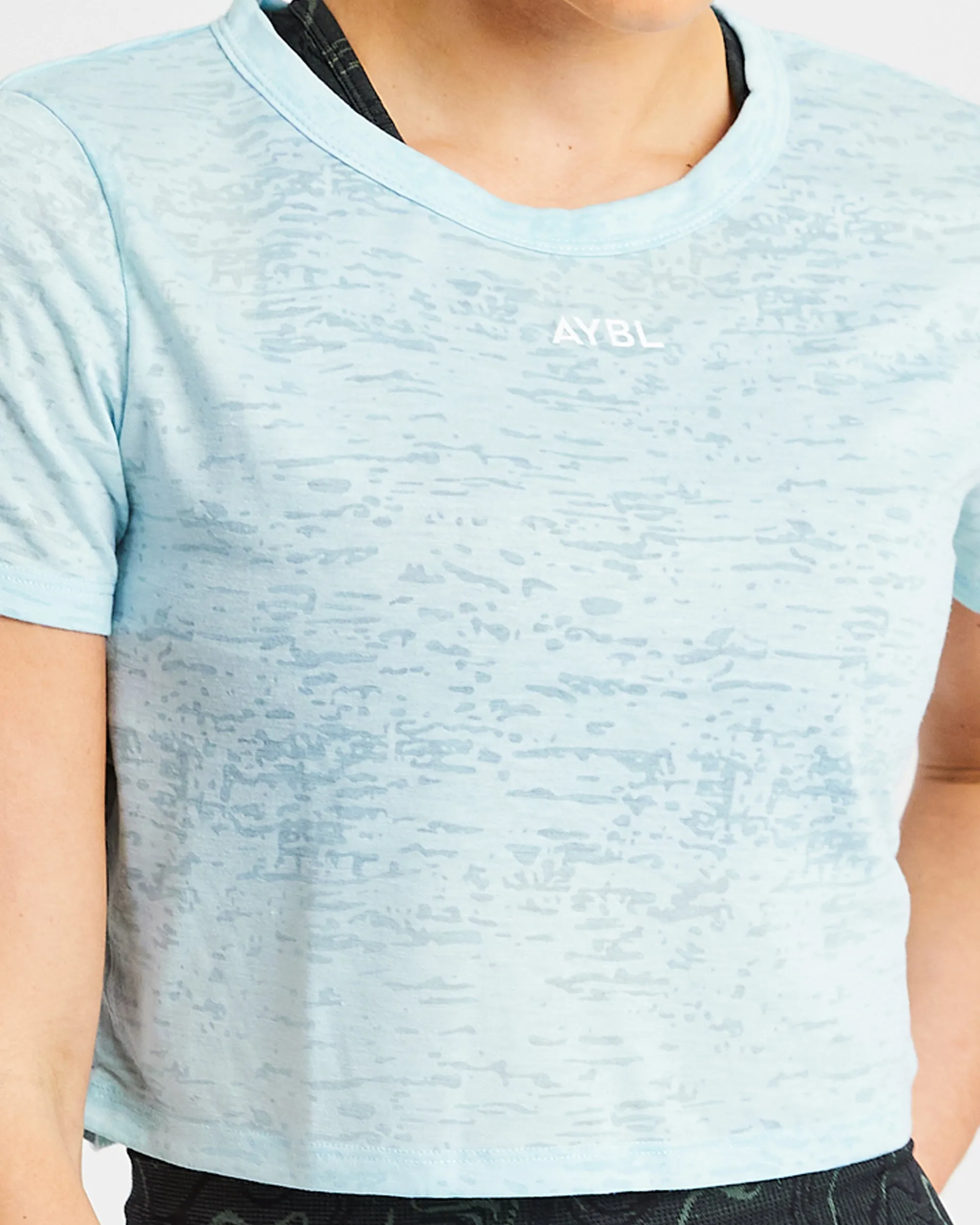 Velocity Crop T Shirt - Blue sold by AYBL product image thumbnail 5