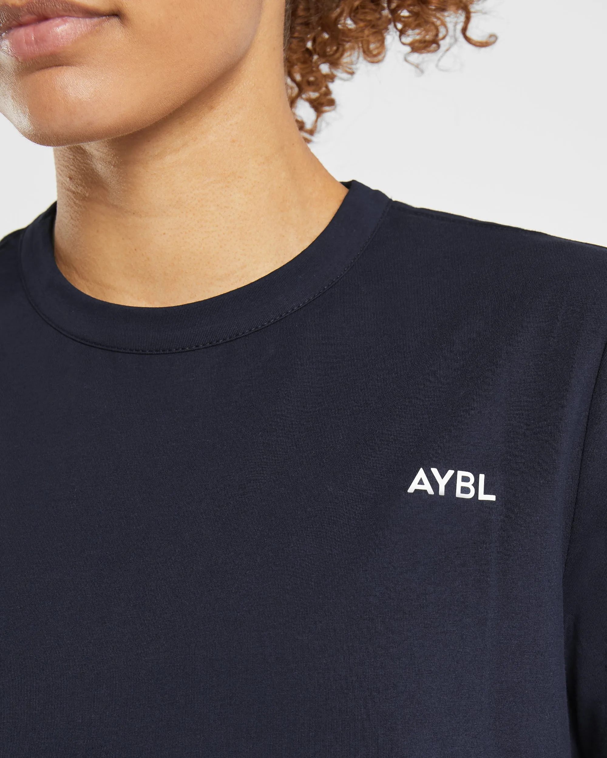 Everyday Relaxed T Shirt - Navy sold by AYBL product image thumbnail 5