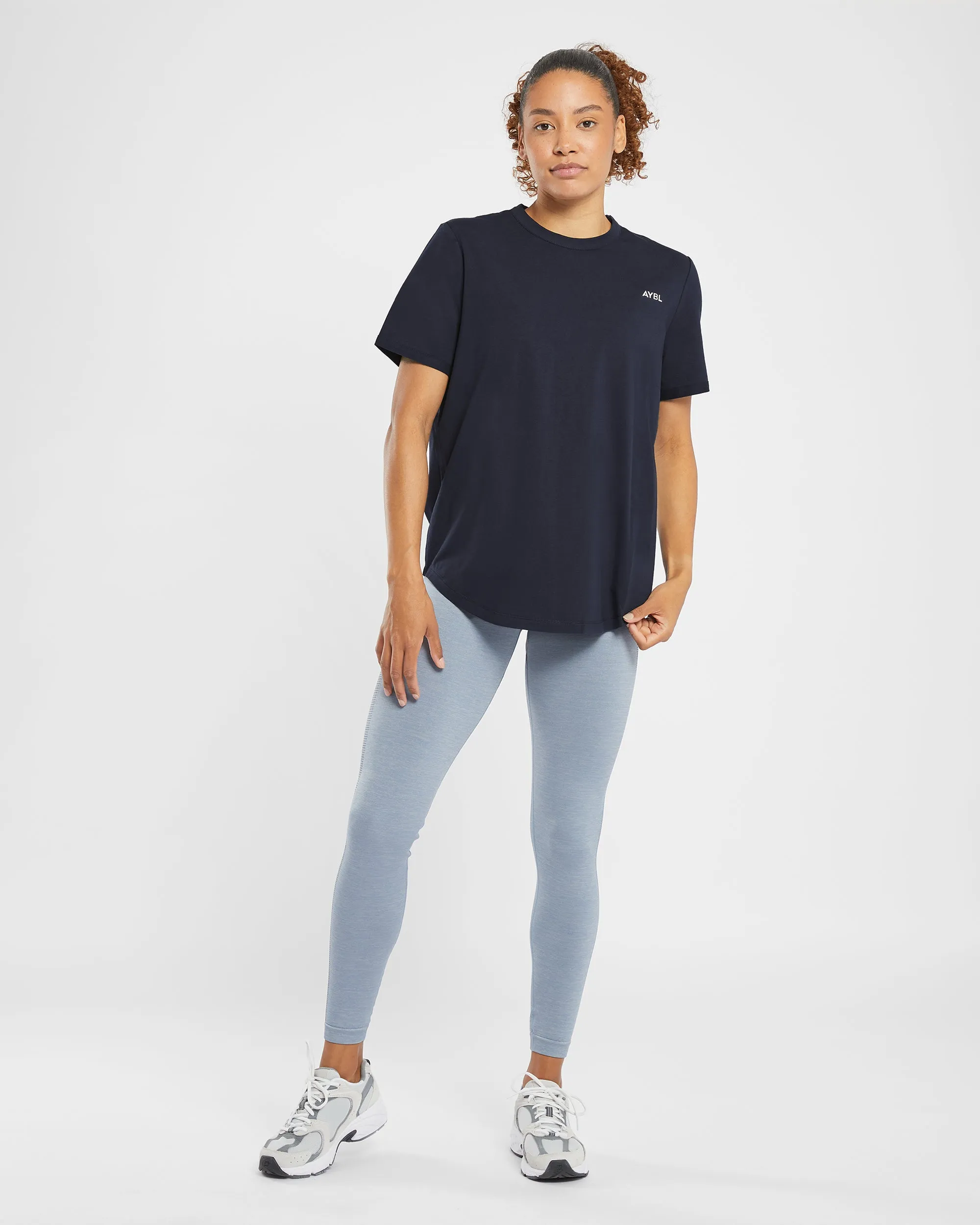 Everyday Relaxed T Shirt - Navy sold by AYBL product image thumbnail 3