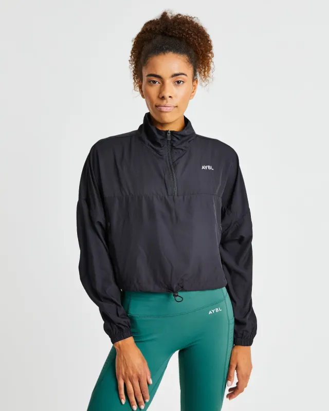 Everyday 1/2 Zip Pullover - Black sold by AYBL