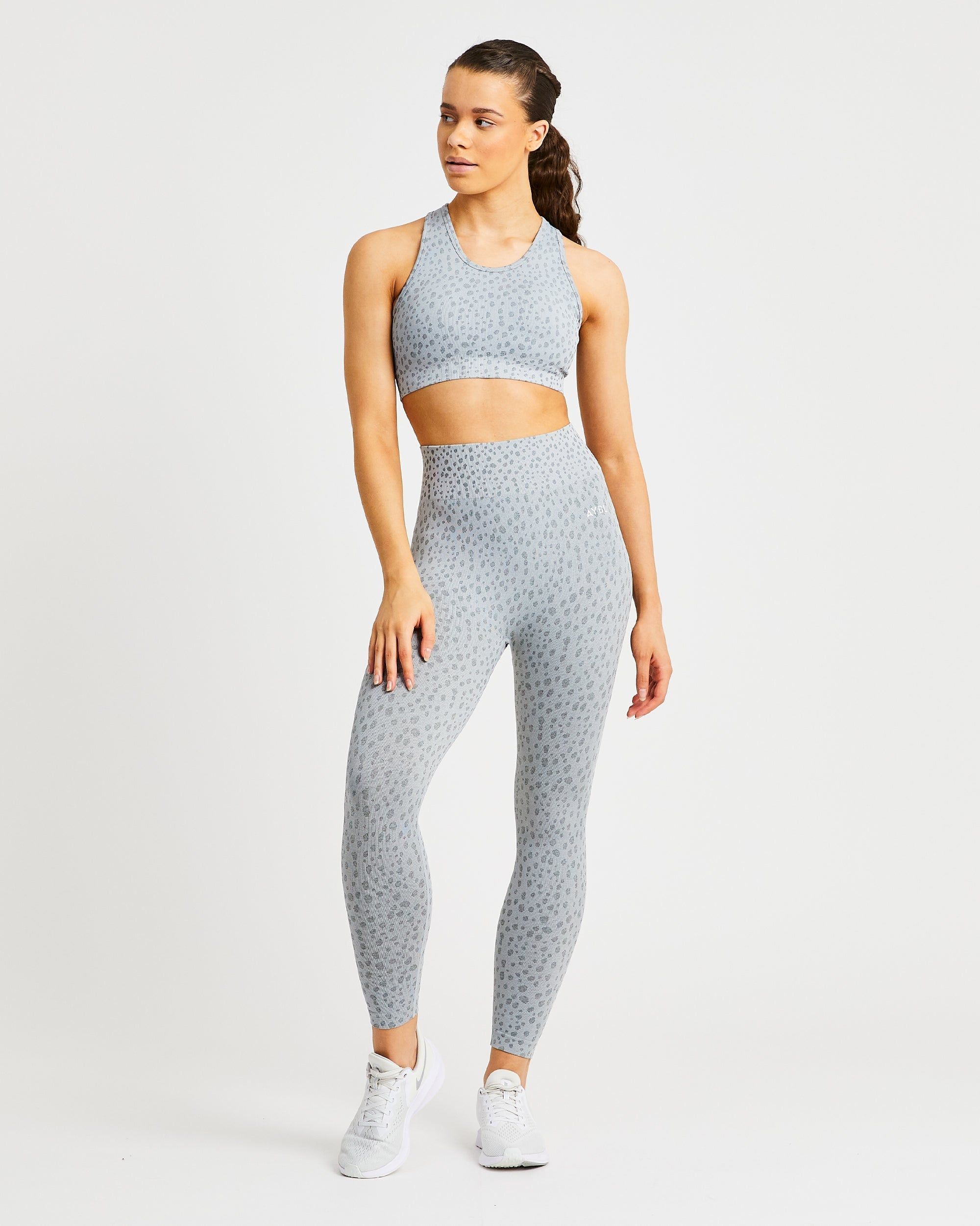 Evolve Speckle Seamless Leggings - Light Grey sold by AYBL product image thumbnail 3