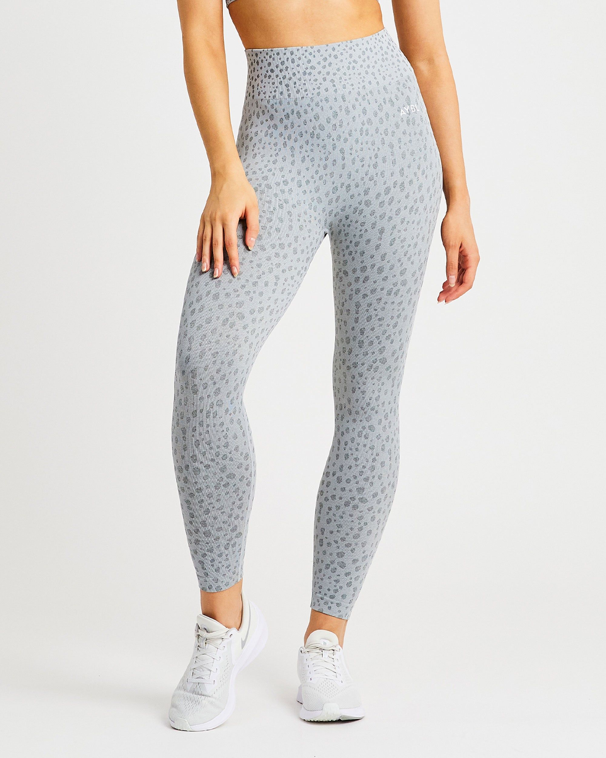 Evolve Speckle Seamless Leggings - Light Grey sold by AYBL