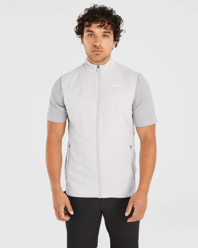 Performance Hybrid Gilet - Ice Grey sold by AYBL