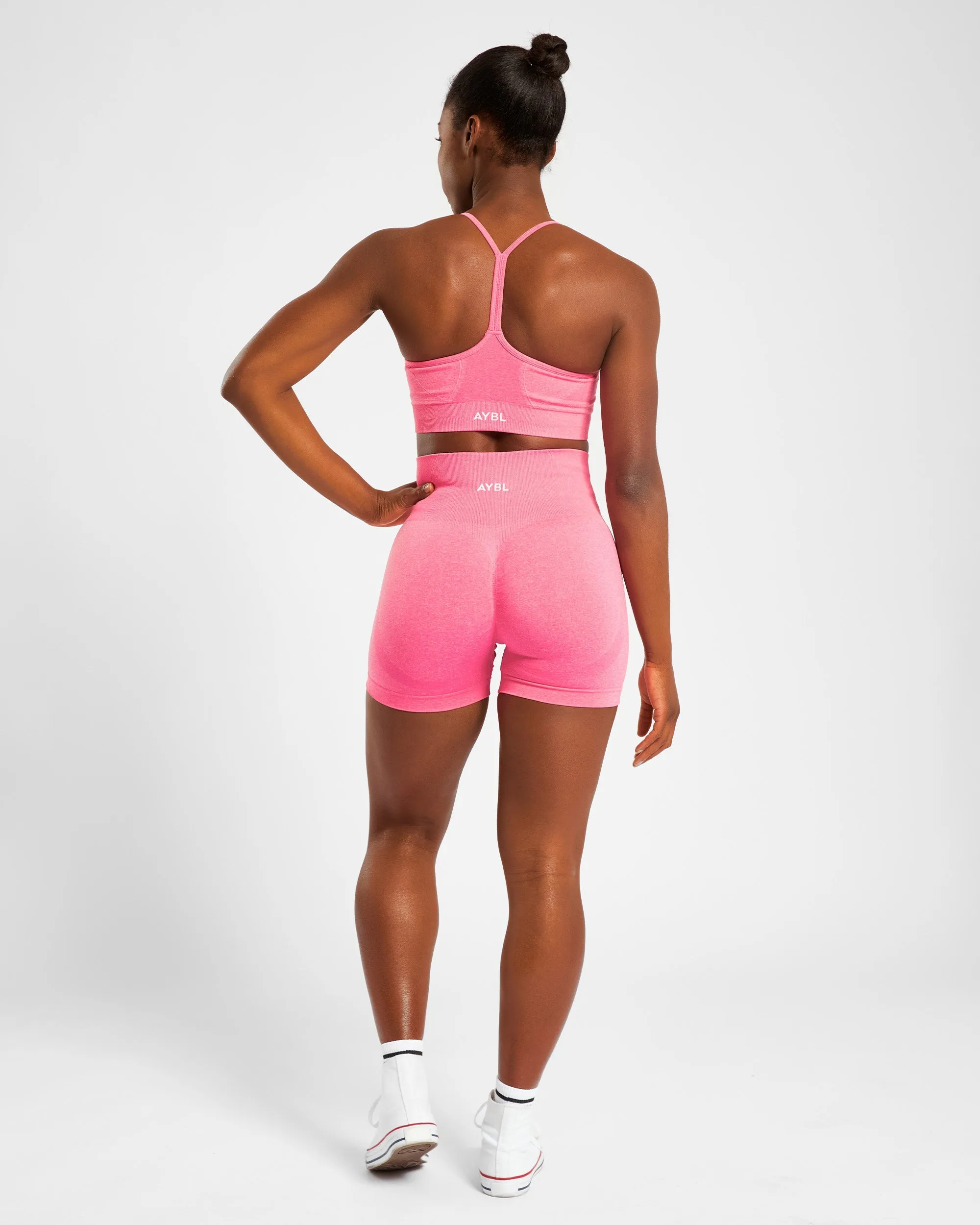 Empower Seamless Sports Bra - Pink Marl sold by AYBL product image thumbnail 4