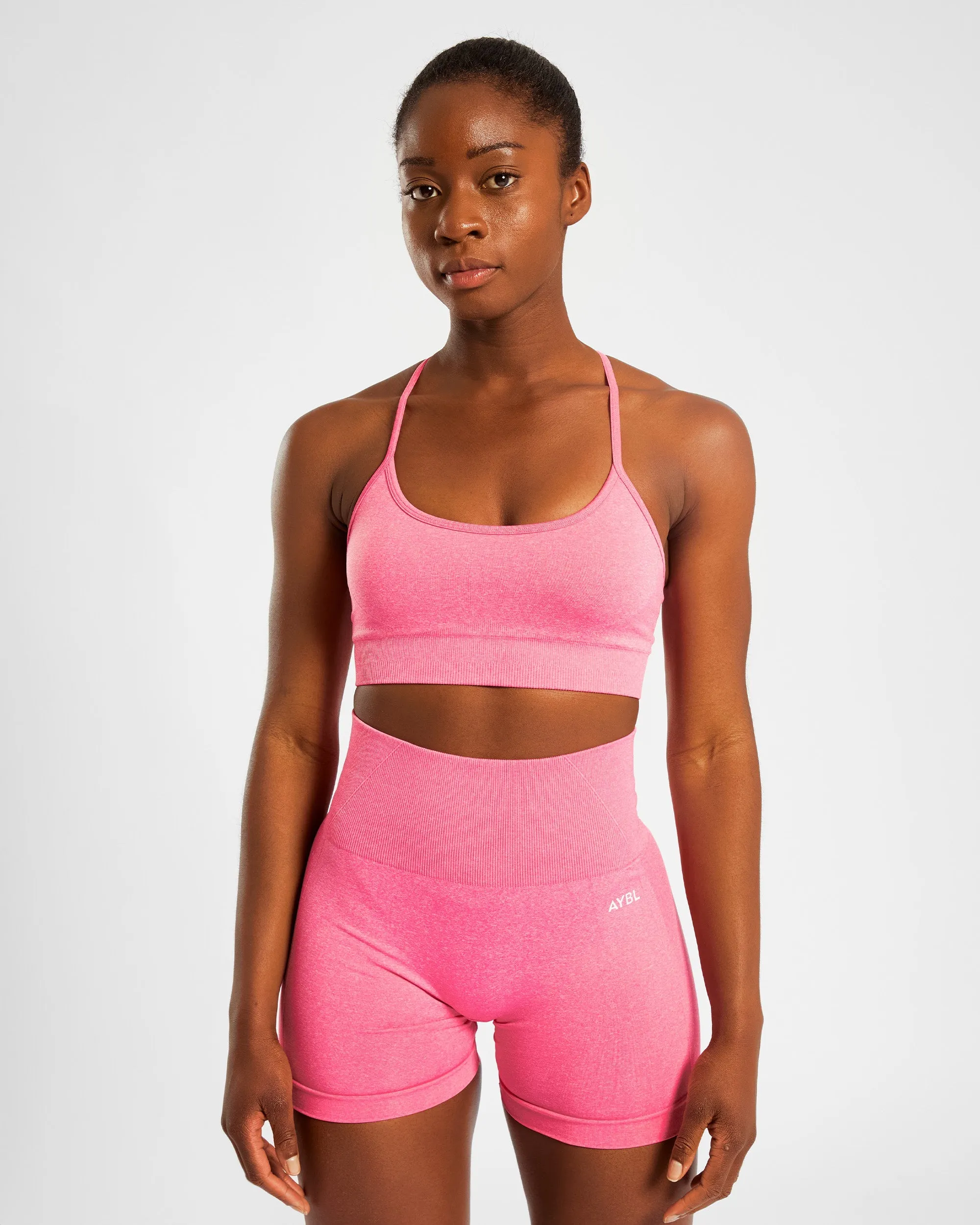 Empower Seamless Sports Bra - Pink Marl sold by AYBL