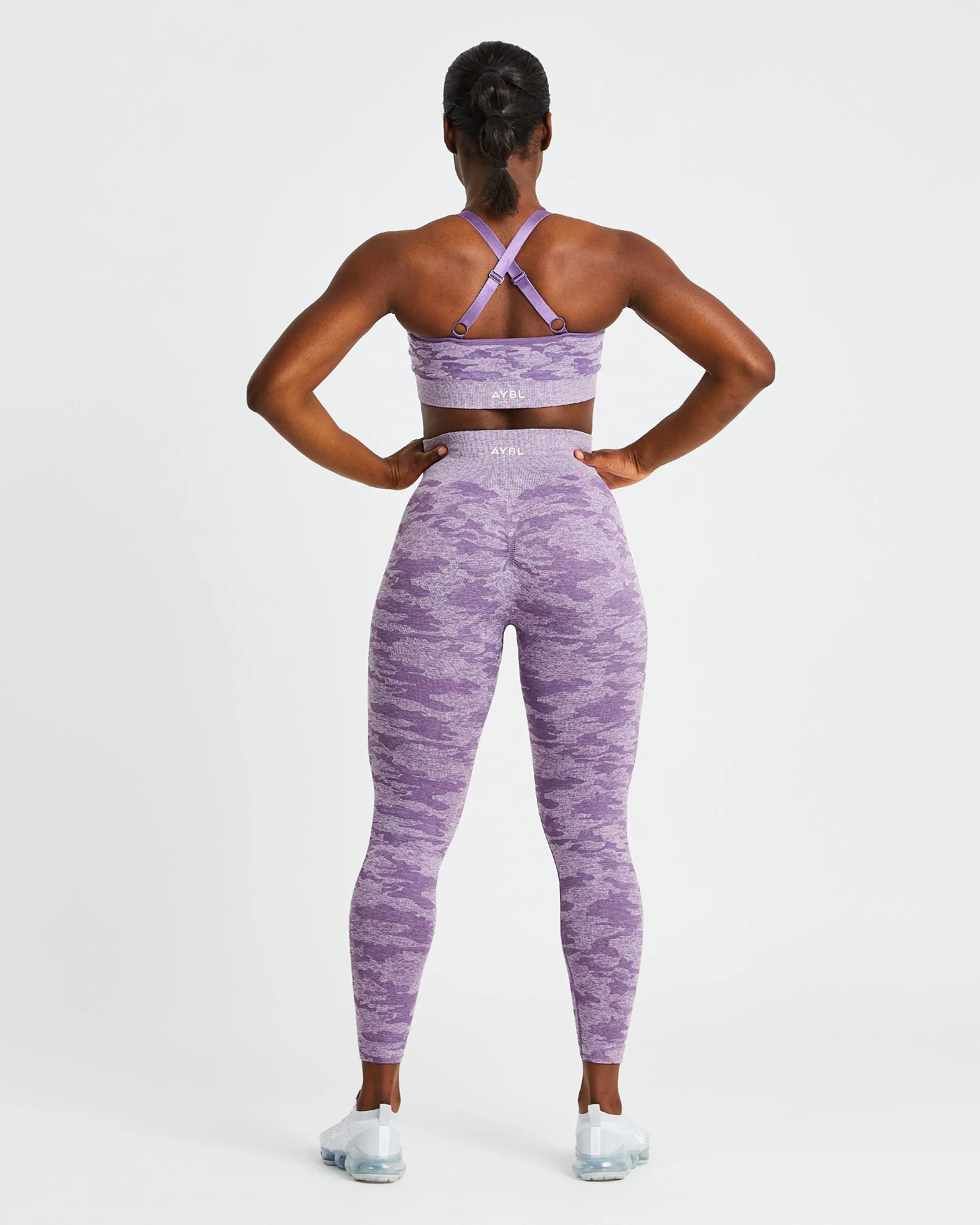Evolve Camo Seamless Leggings - Plum sold by AYBL product image thumbnail 4