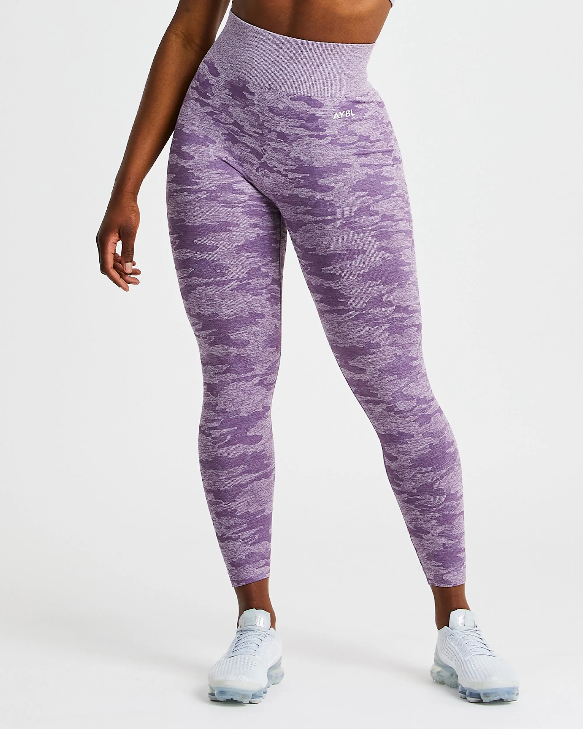 Evolve Camo Seamless Leggings - Plum sold by AYBL