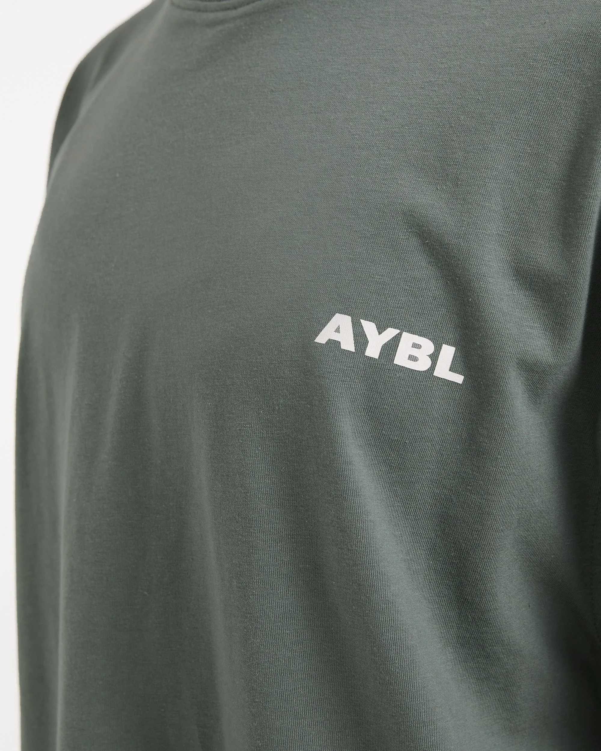 AYBL Lift Italic Oversized T Shirt - Green/Off White sold by AYBL product image thumbnail 5
