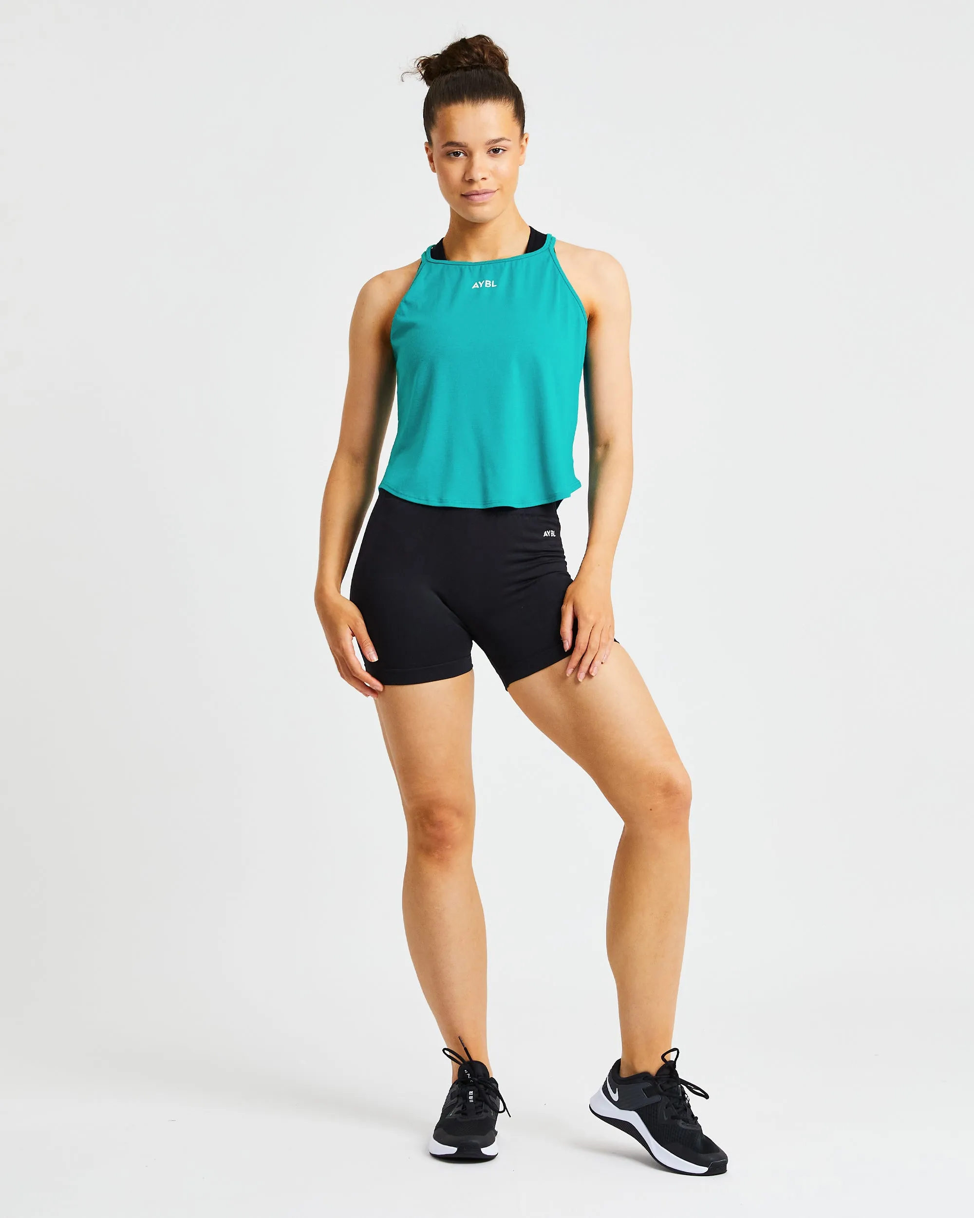Strive Strappy Vest - Turquoise sold by AYBL product image thumbnail 3
