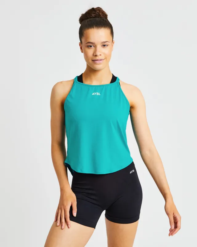 Strive Strappy Vest - Turquoise sold by AYBL