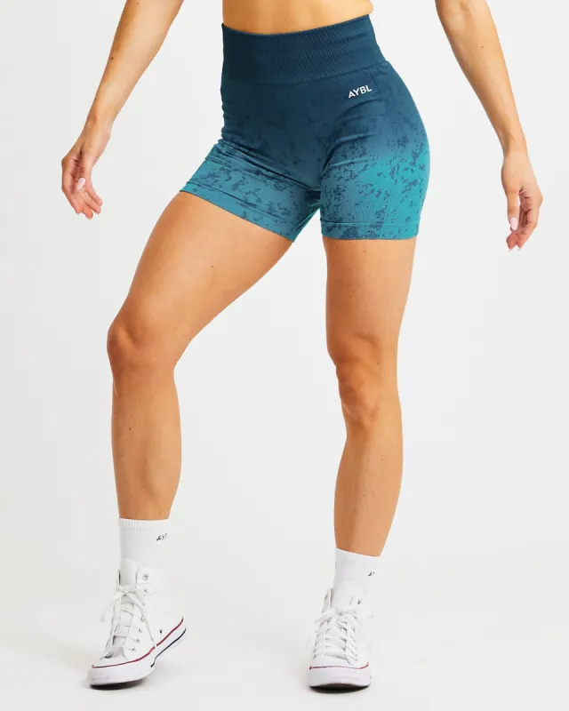 Flare Seamless Shorts - Teal sold by AYBL