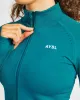 Ignite Seamless Zip Jacket - Hyper Teal sold by AYBL