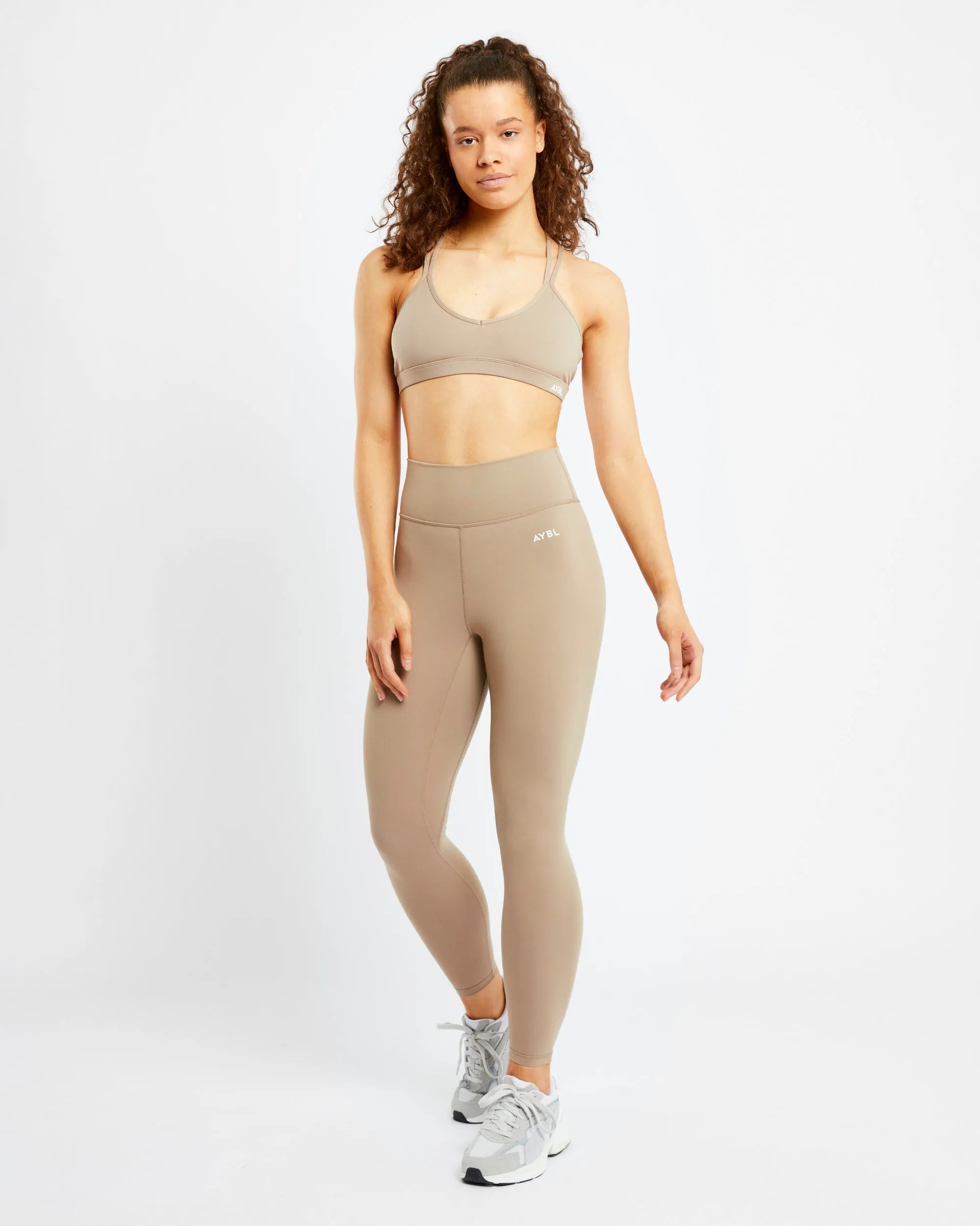 Essential Strappy Sports Bra - Mocha sold by AYBL product image thumbnail 3