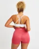 Essential Seamless Strappy Sports Bra - White sold by AYBL