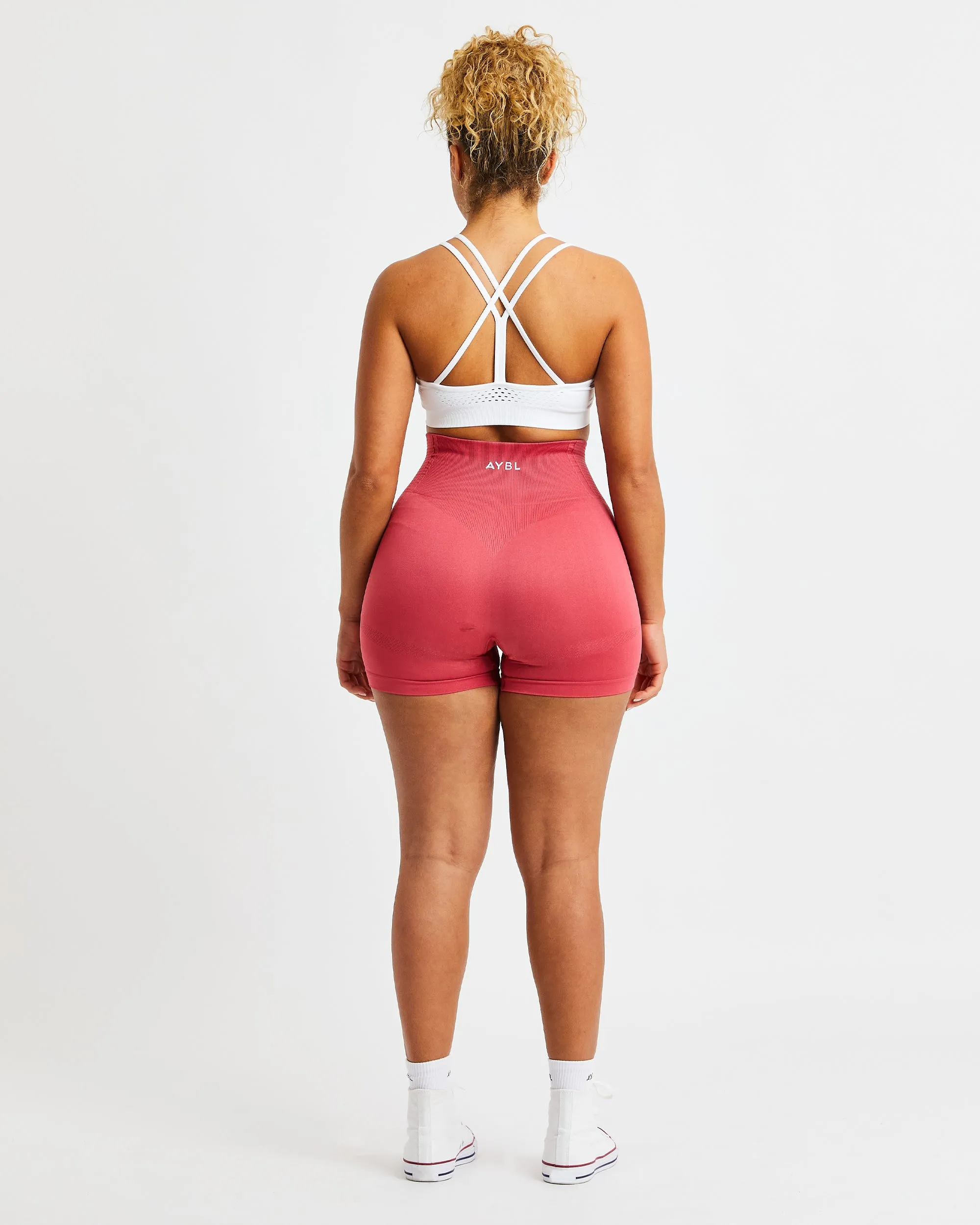 Essential Seamless Strappy Sports Bra - White sold by AYBL product image thumbnail 4