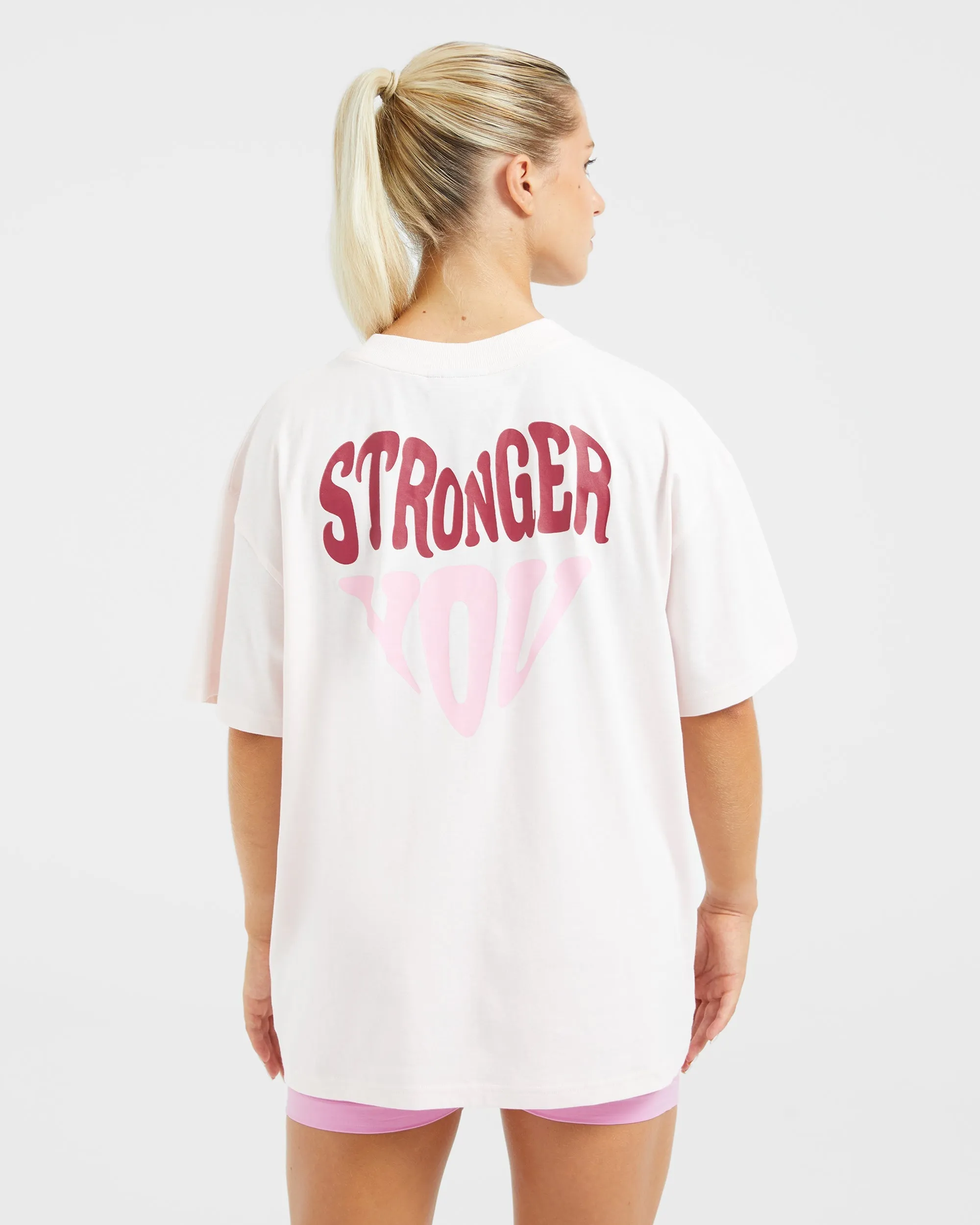 Stronger You Oversized T Shirt - Pink sold by AYBL