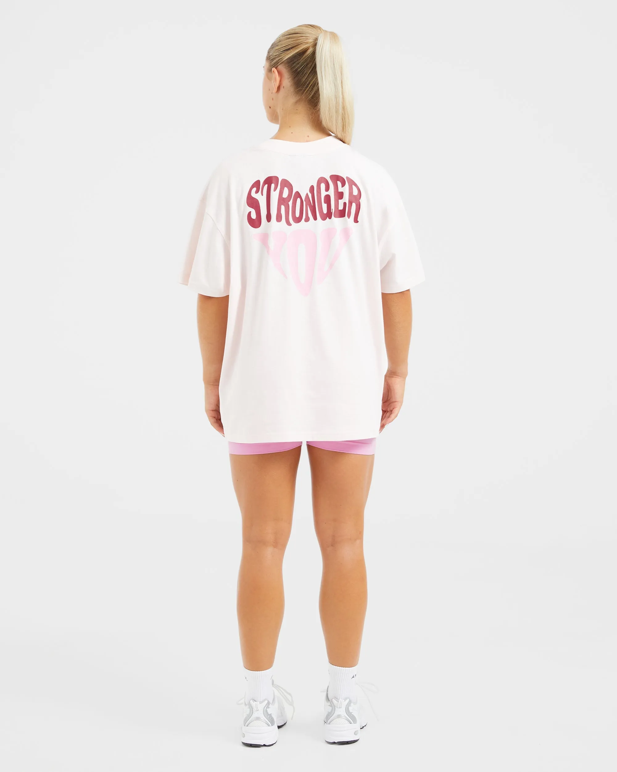 Stronger You Oversized T Shirt - Pink sold by AYBL product image thumbnail 4