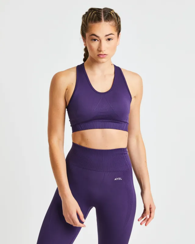 Balance V2 Seamless Sports Bra - Mulberry Purple sold by AYBL