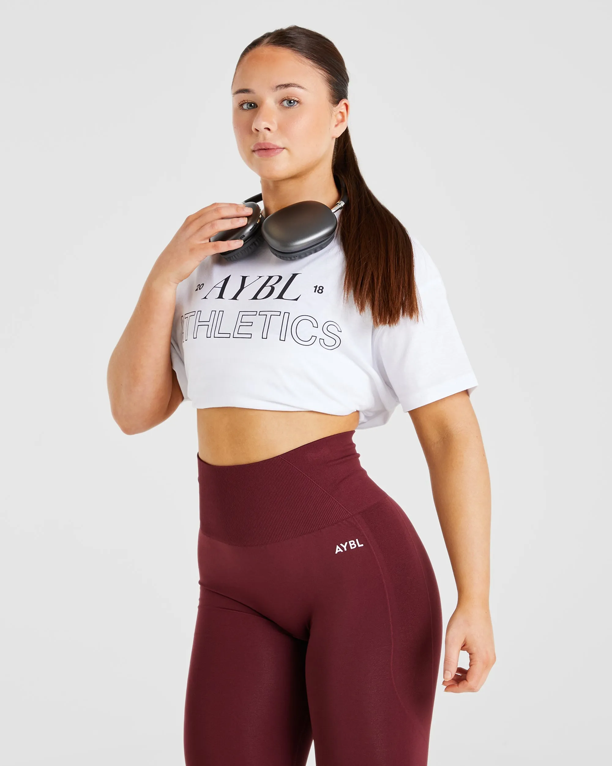 Athletics 18 Oversized T Shirt - White sold by AYBL product image thumbnail 5