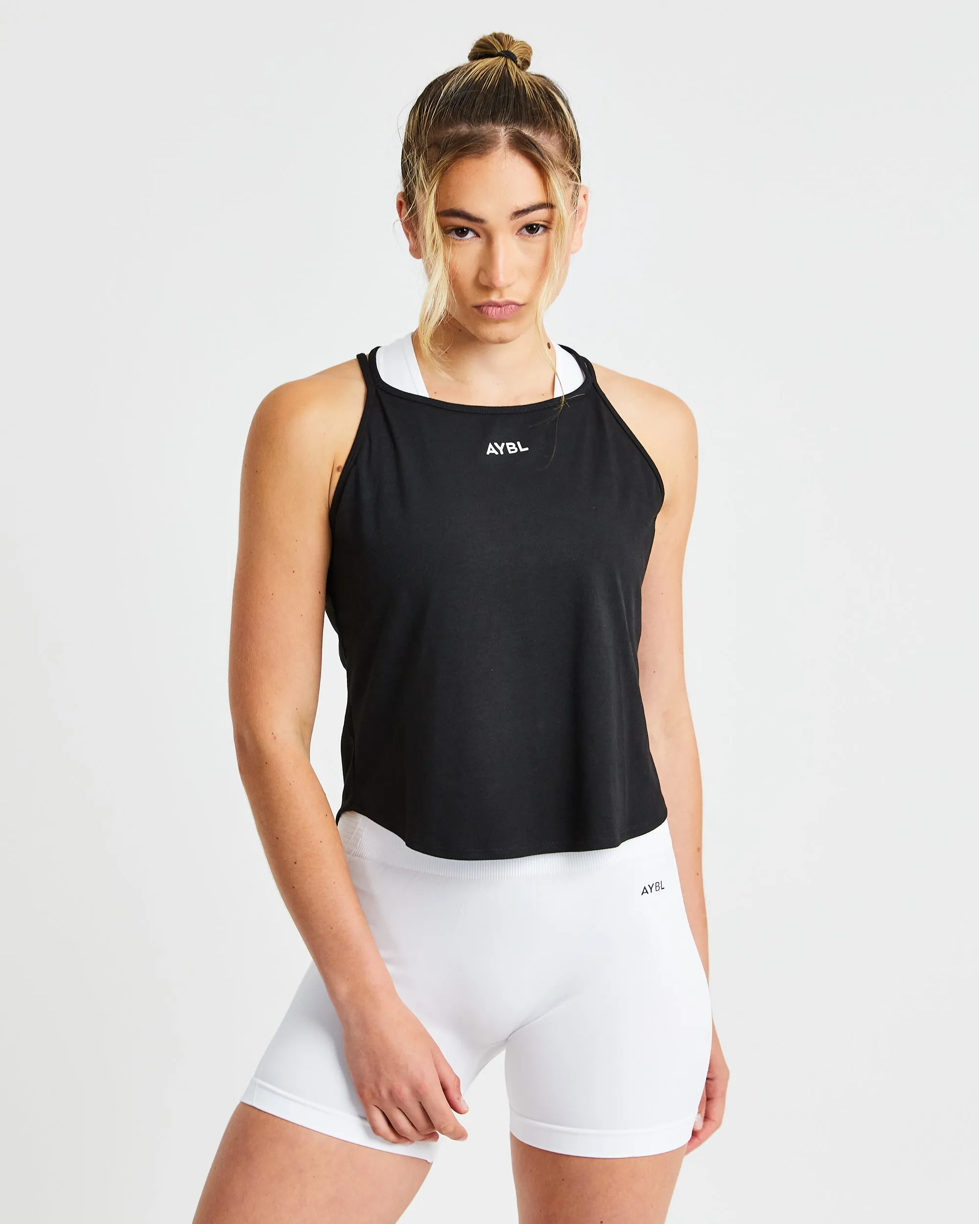 Strive Strappy Vest - Black sold by AYBL