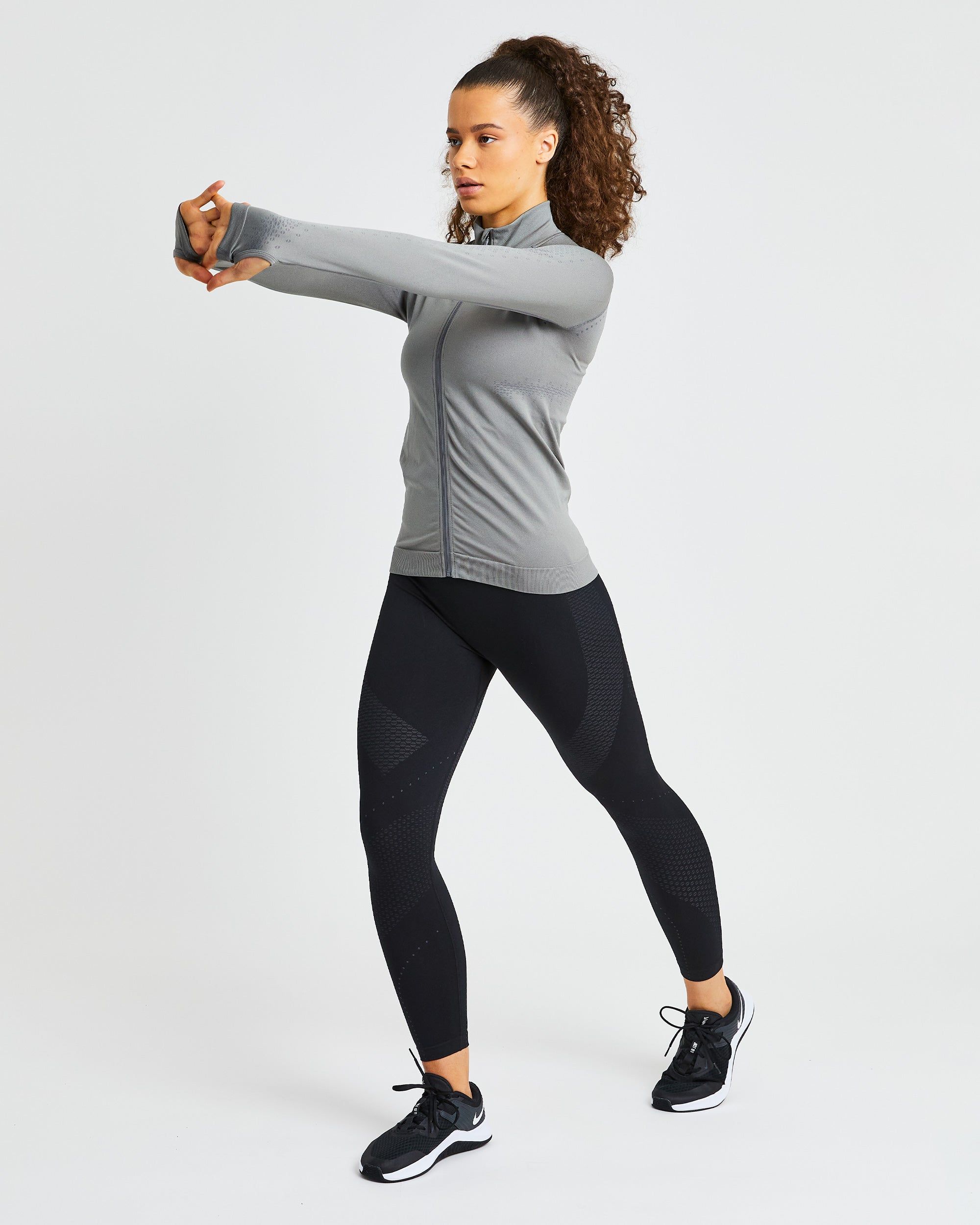 Ignite Seamless Zip Jacket - Storm Grey sold by AYBL product image thumbnail 6