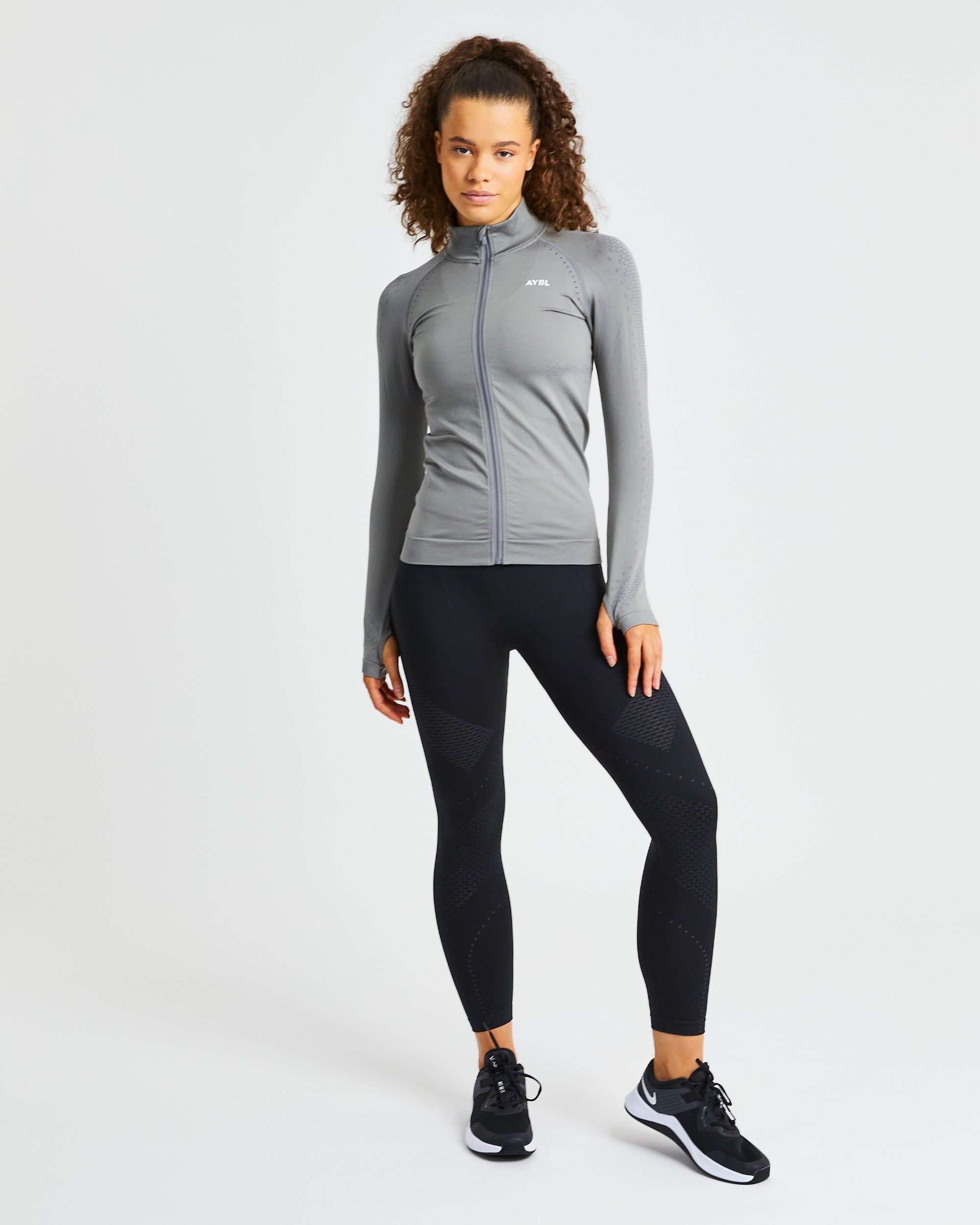 Ignite Seamless Zip Jacket - Storm Grey sold by AYBL product image thumbnail 3