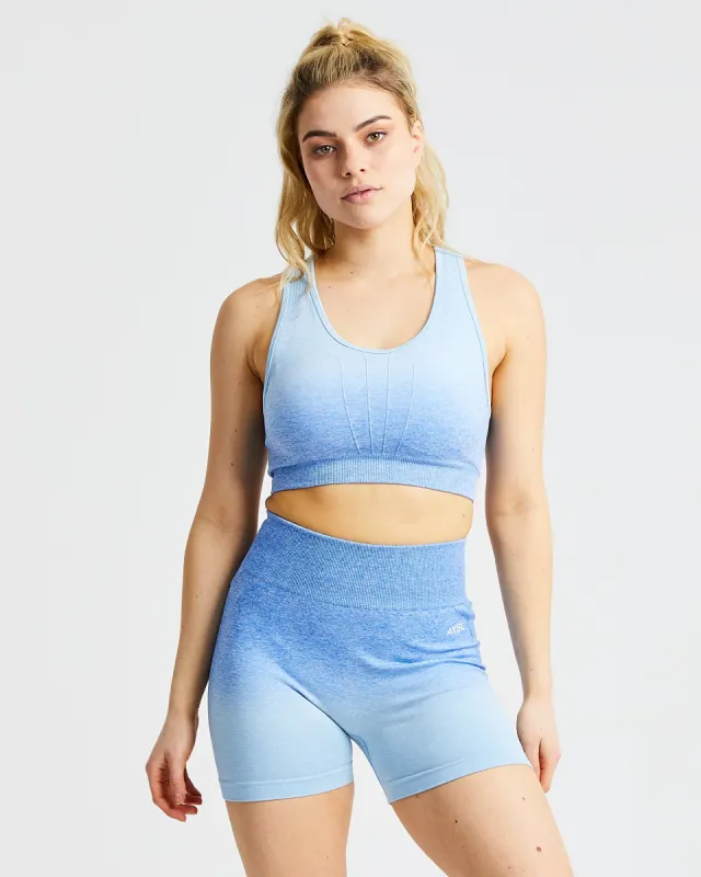 Pulse Ombré Seamless Sports Bra - Sky Blue sold by AYBL