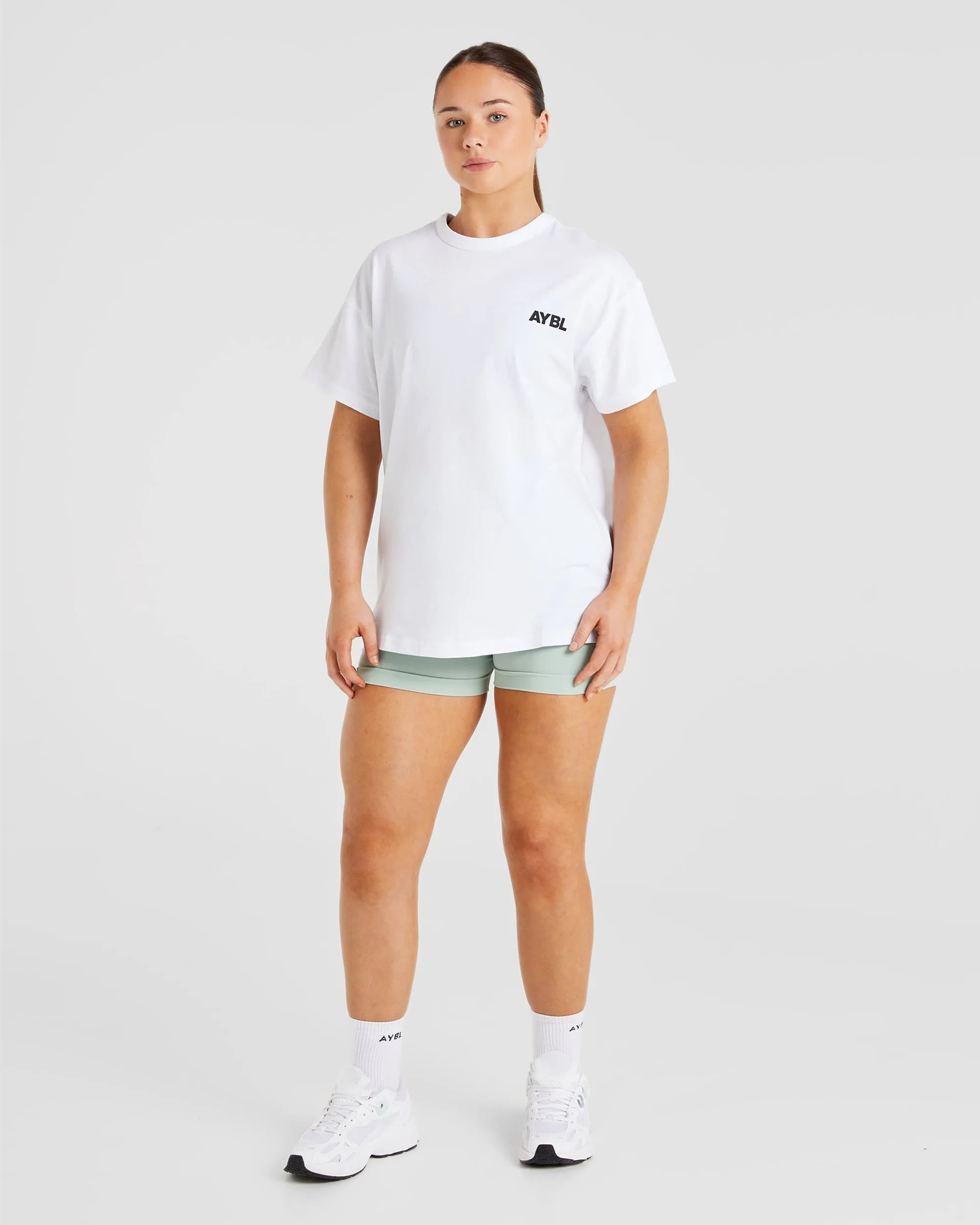 Athletics Club Oversized T Shirt - White sold by AYBL product image thumbnail 4