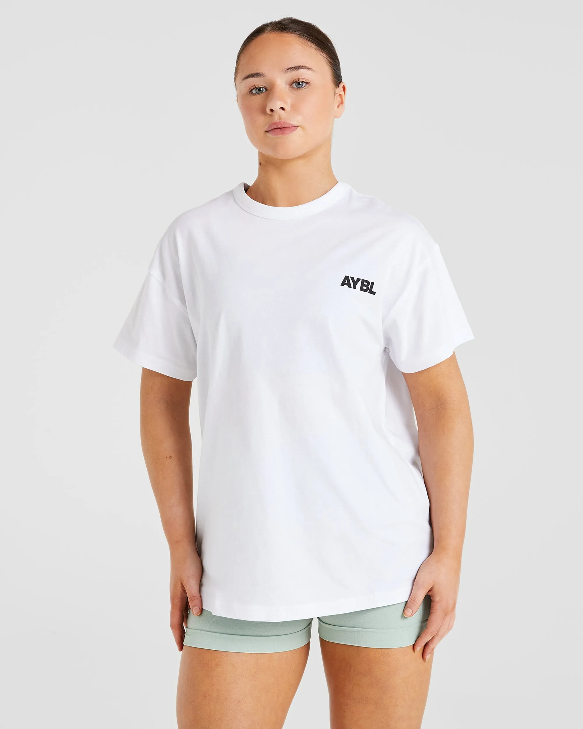 Athletics Club Oversized T Shirt - White sold by AYBL product image thumbnail 2