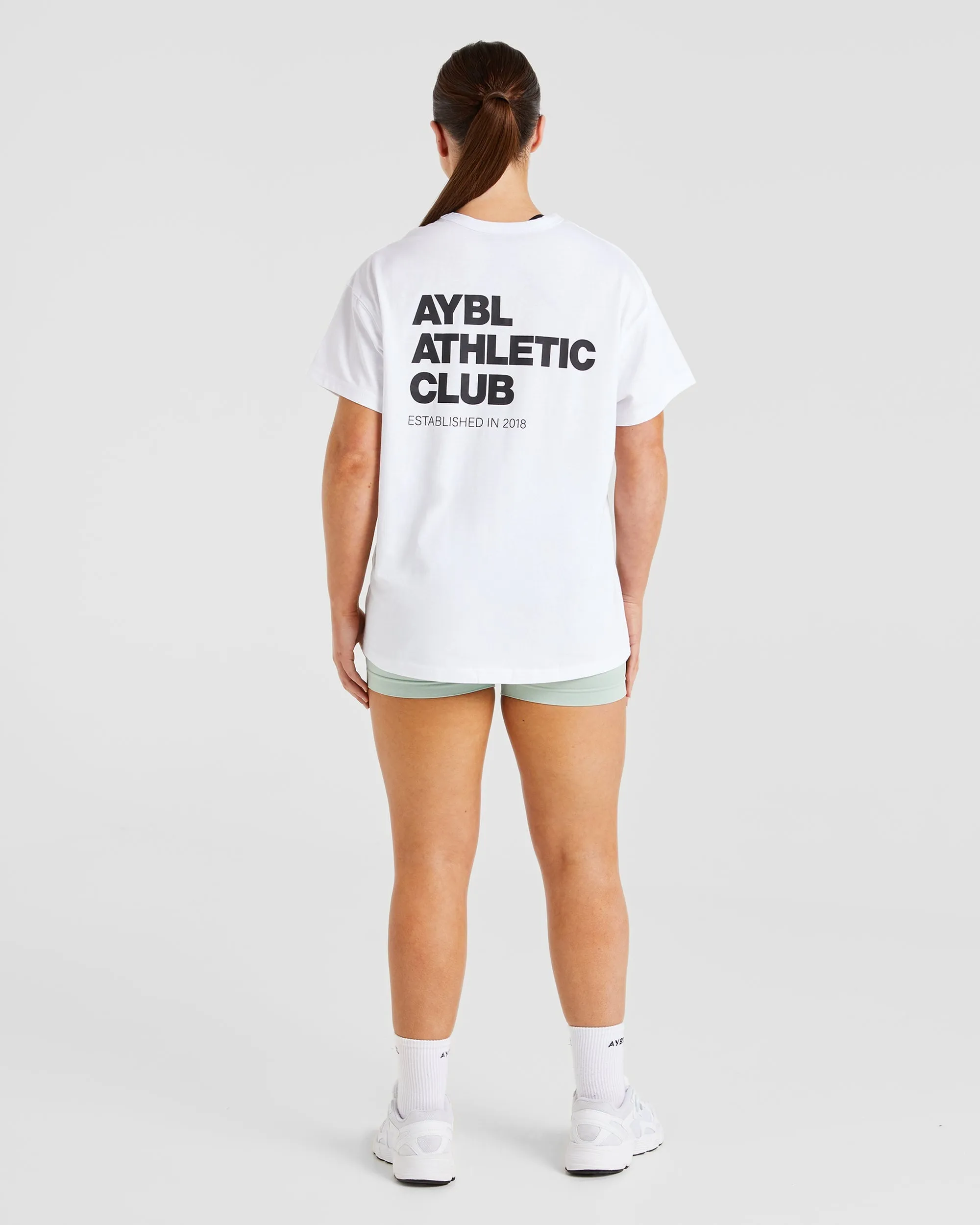 Athletics Club Oversized T Shirt - White sold by AYBL product image thumbnail 3