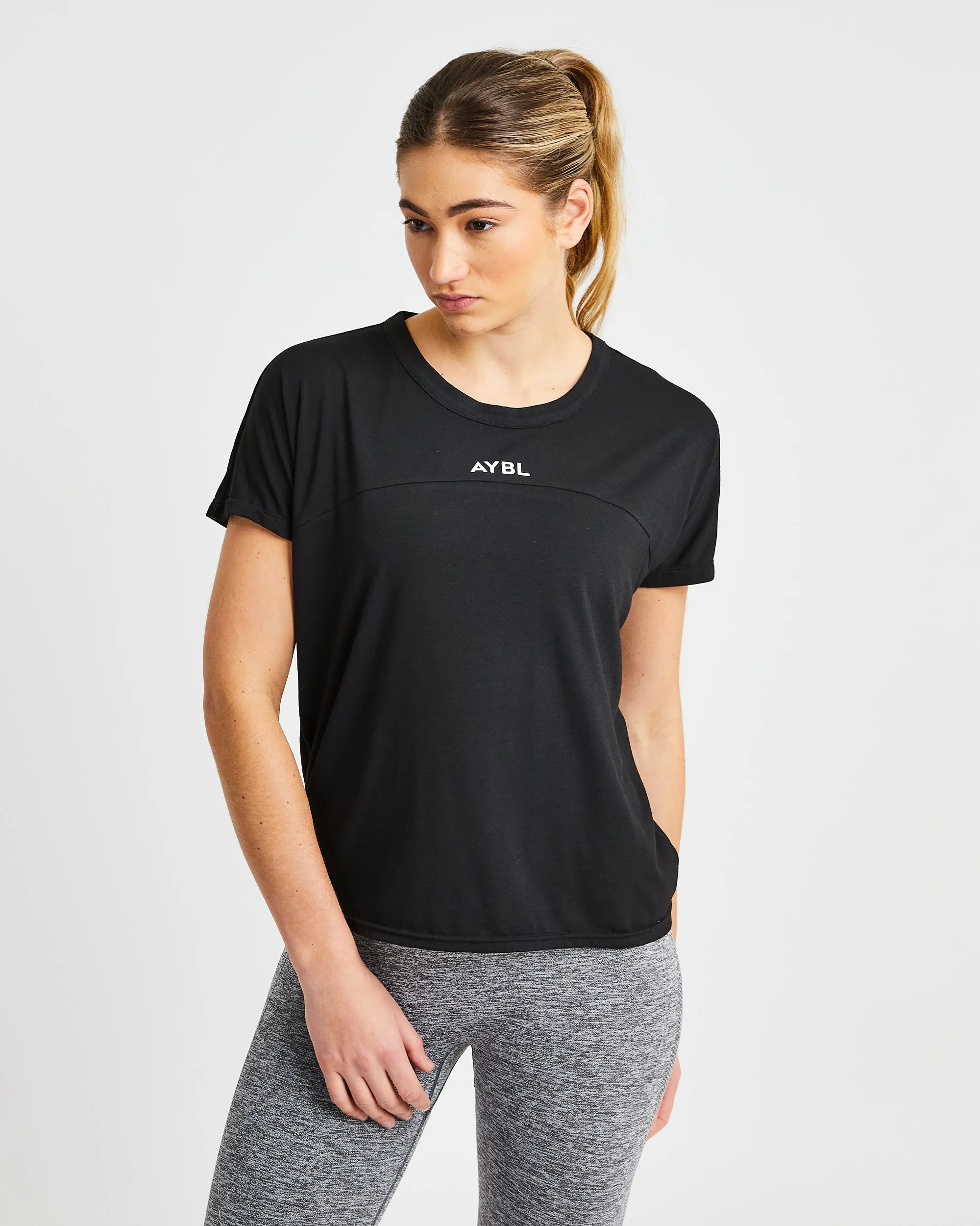 Boxy T Shirt - Black sold by AYBL