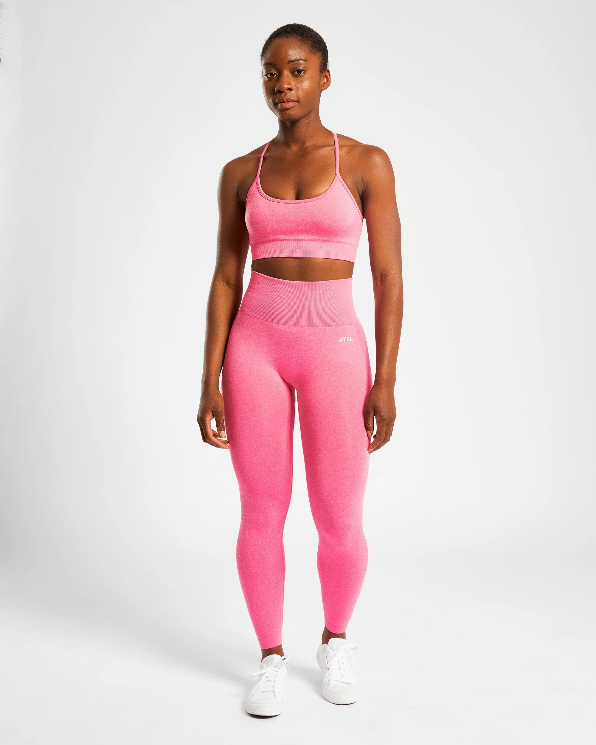 Empower Seamless Leggings - Pink Marl sold by AYBL product image thumbnail 3