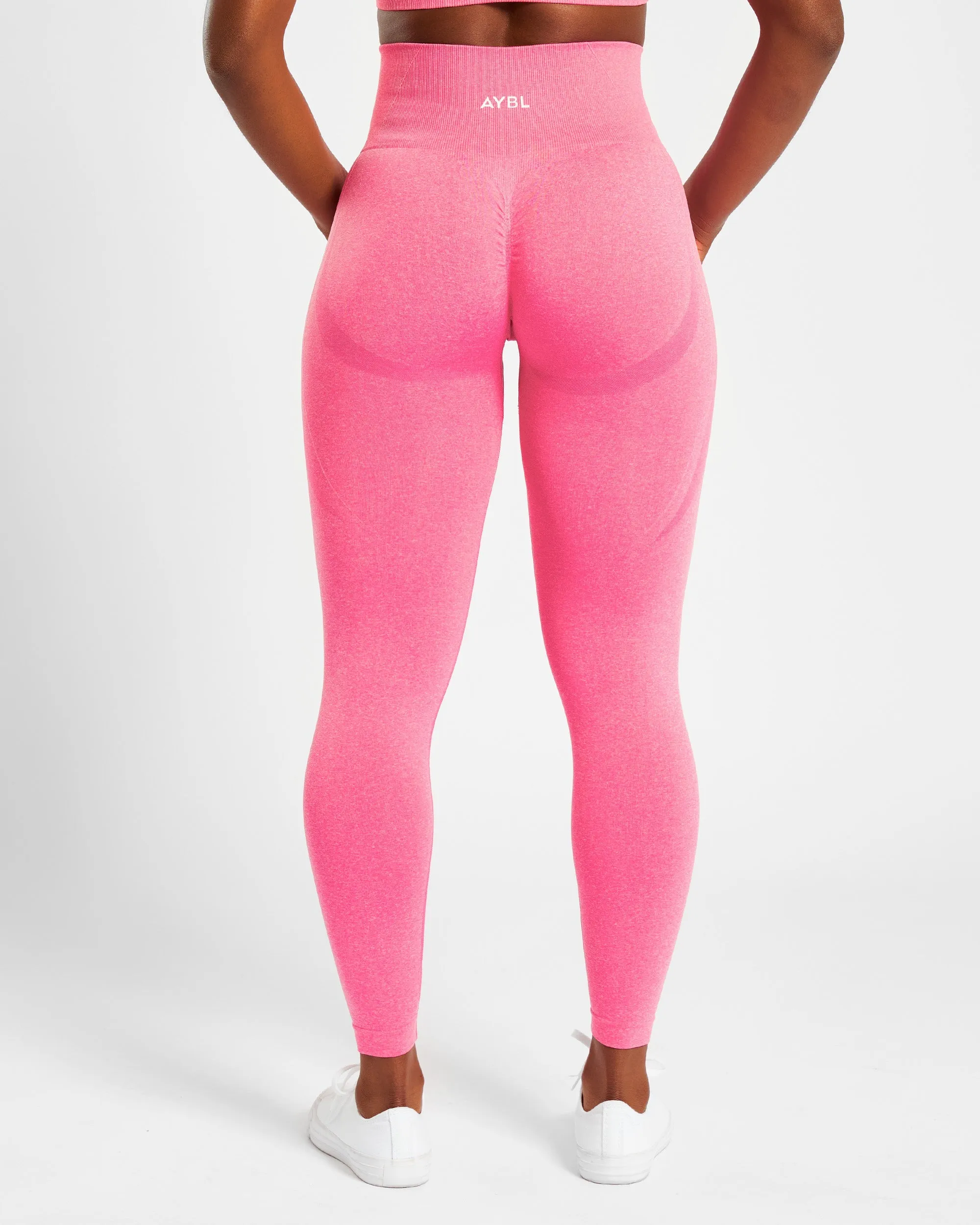 Empower Seamless Leggings - Pink Marl sold by AYBL product image thumbnail 2