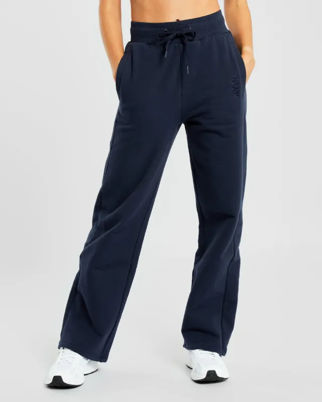 Everyday Relaxed Straight Leg Joggers - Navy sold by AYBL
