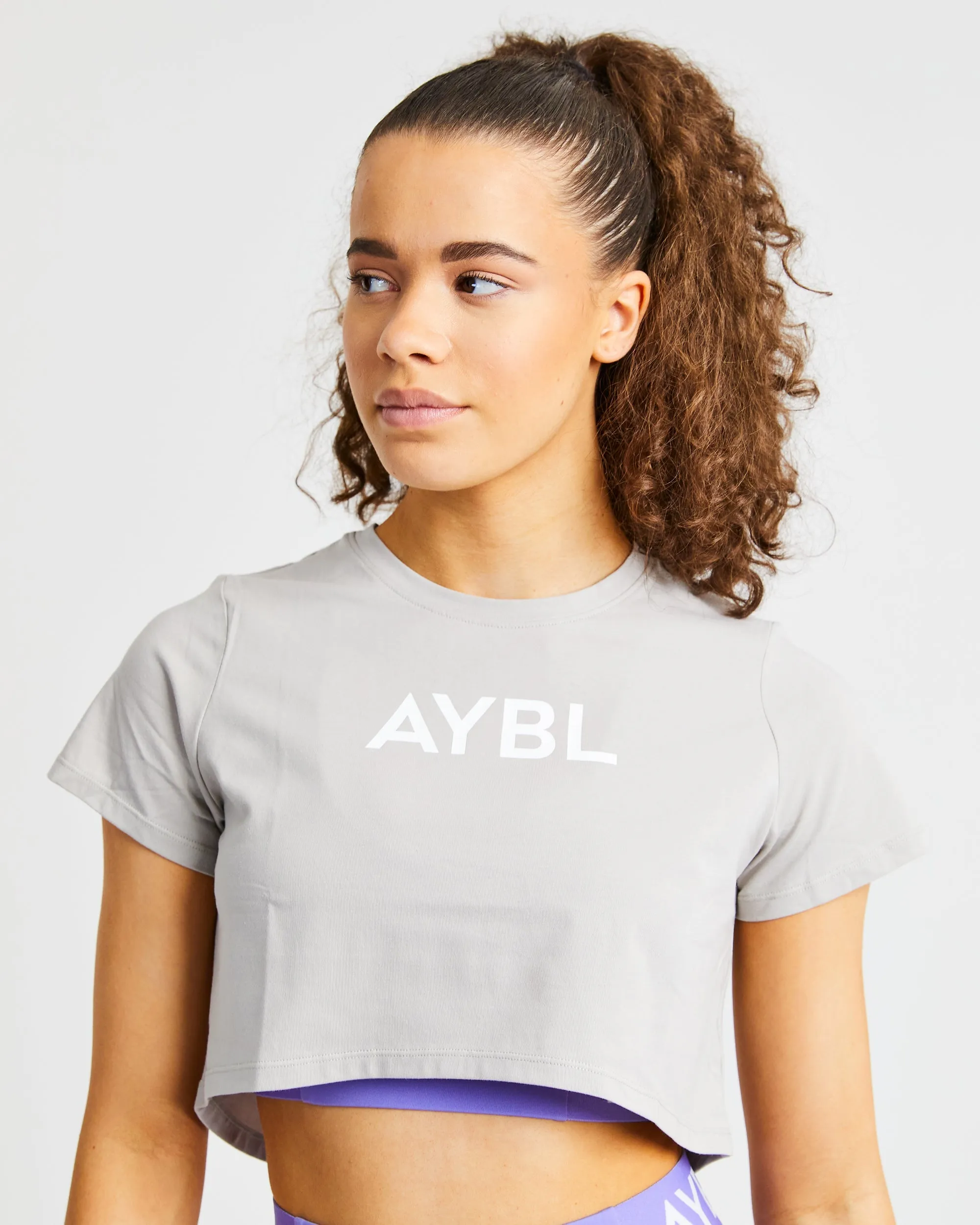 Crop T Shirt - Grey sold by AYBL product image thumbnail 5