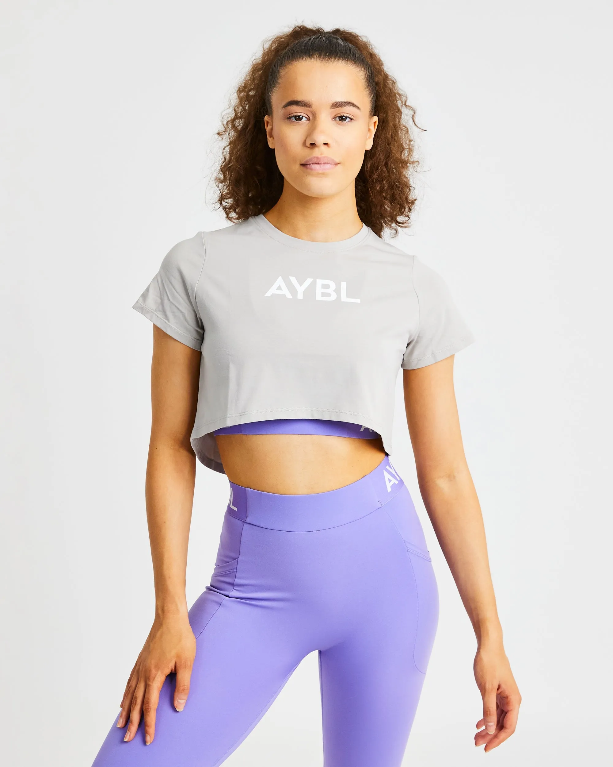 Crop T Shirt - Grey sold by AYBL