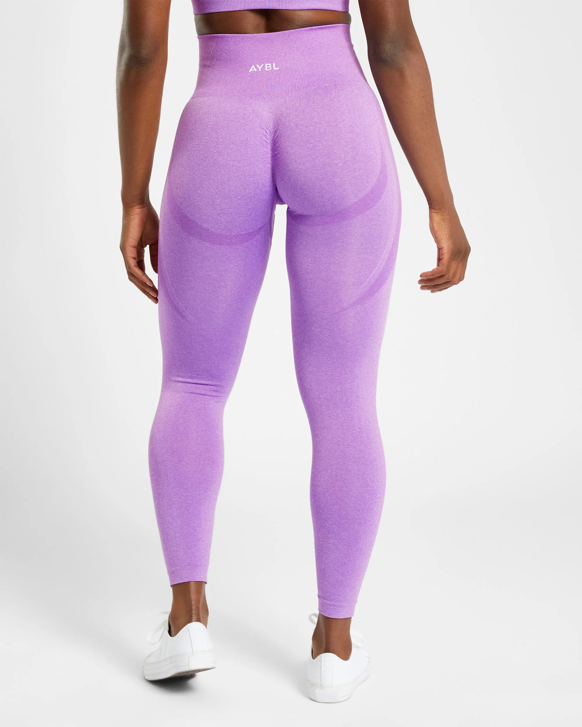 Empower Seamless Leggings - Purple Marl sold by AYBL product image thumbnail 2