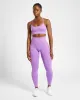 Empower Seamless Leggings - Purple Marl sold by AYBL