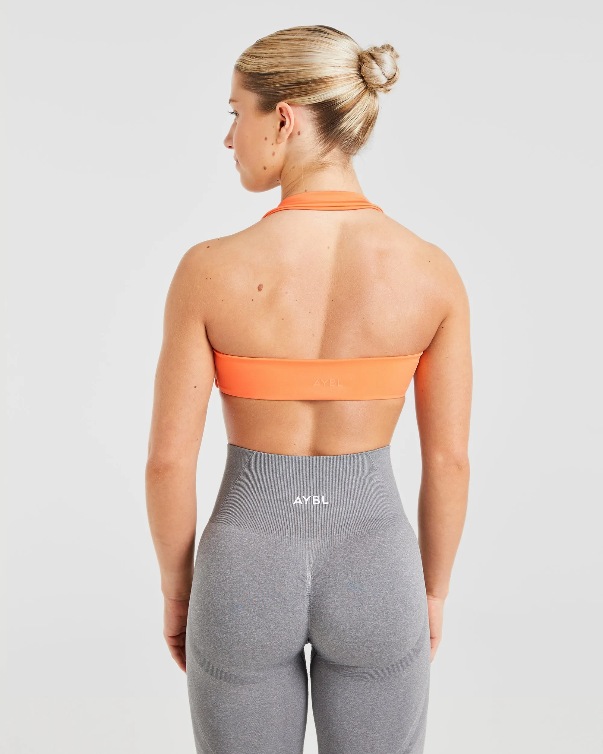 Essential Halterneck Sports Bra - Papaya Orange sold by AYBL product image thumbnail 2