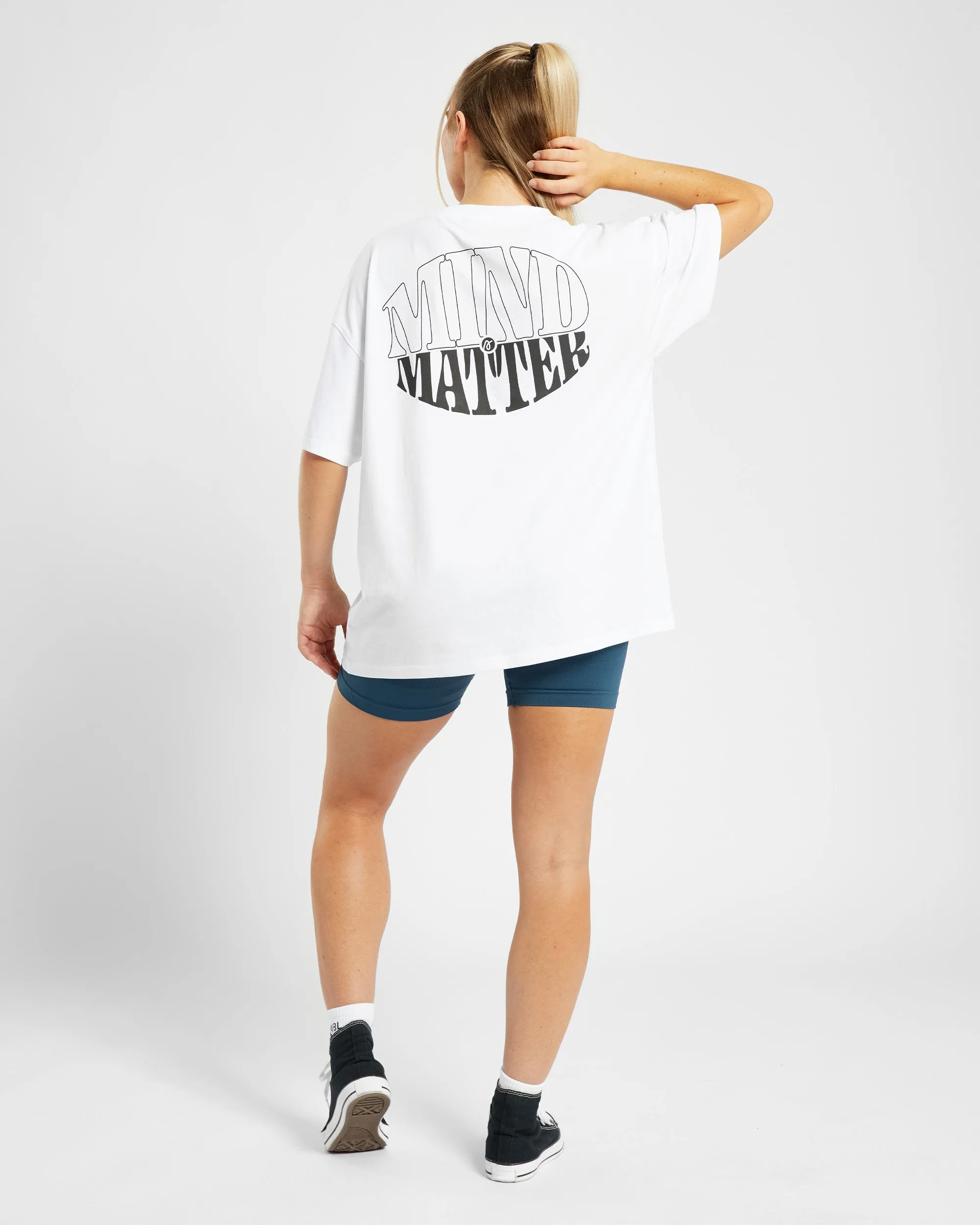 Mind Over Matter Oversized T Shirt - White sold by AYBL product image thumbnail 4