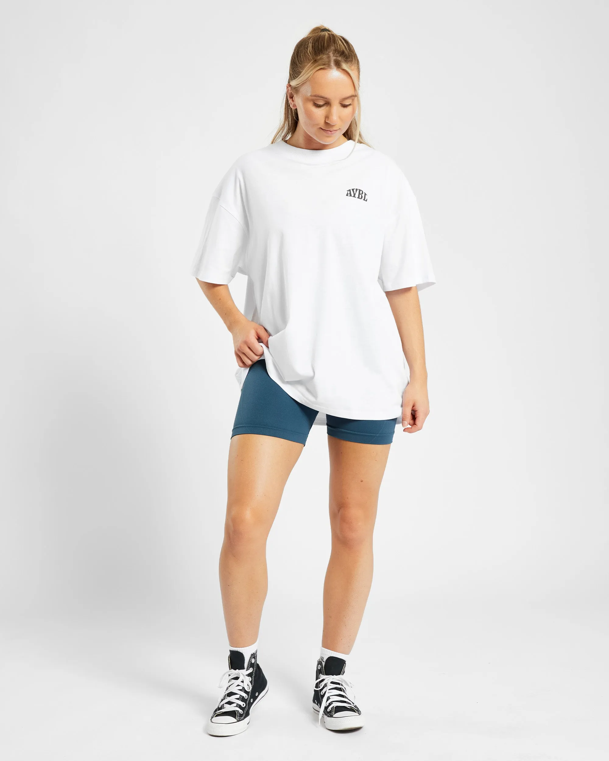 Mind Over Matter Oversized T Shirt - White sold by AYBL product image thumbnail 3