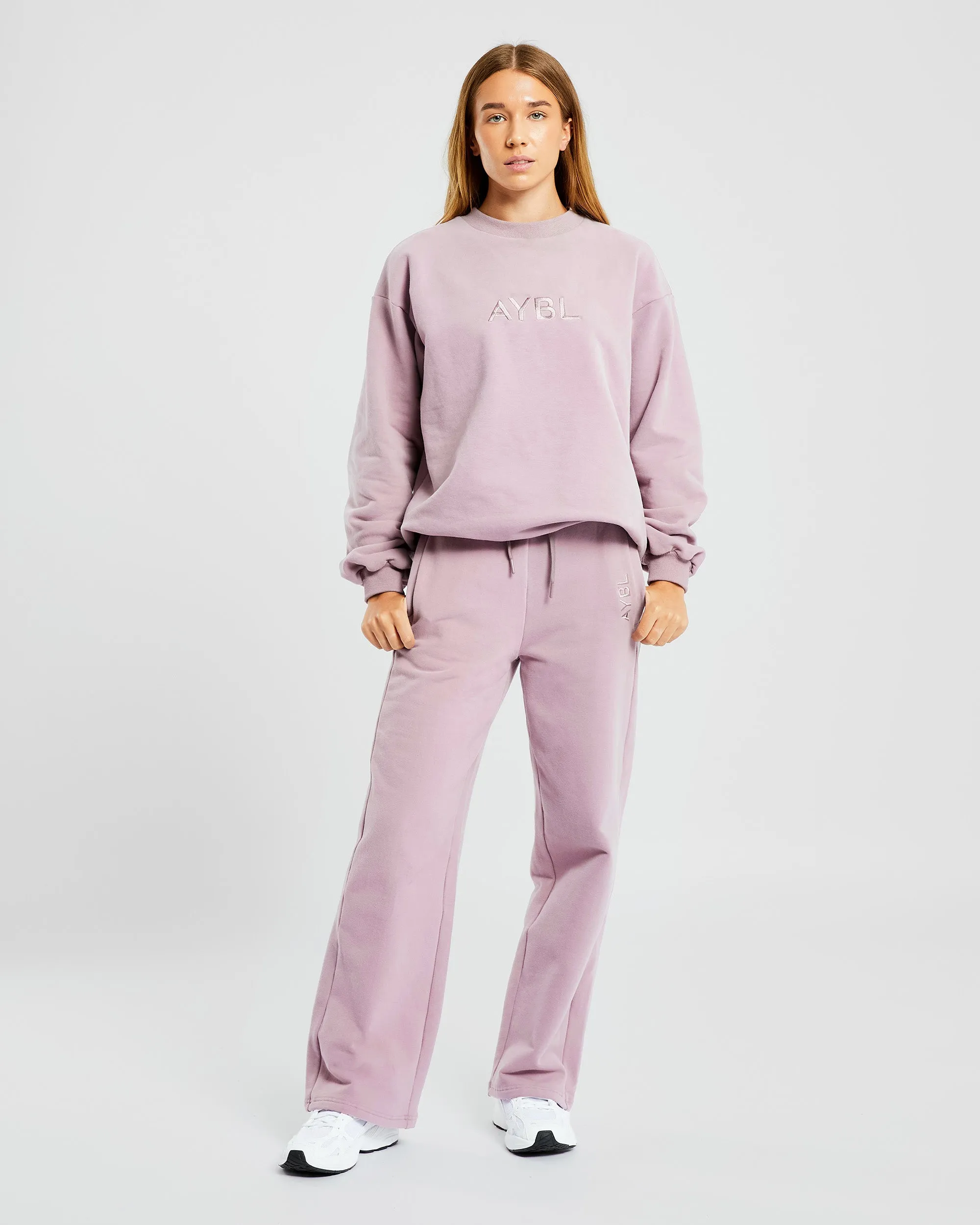 Everyday Relaxed Straight Leg Joggers - Muted Mauve sold by AYBL product image thumbnail 3