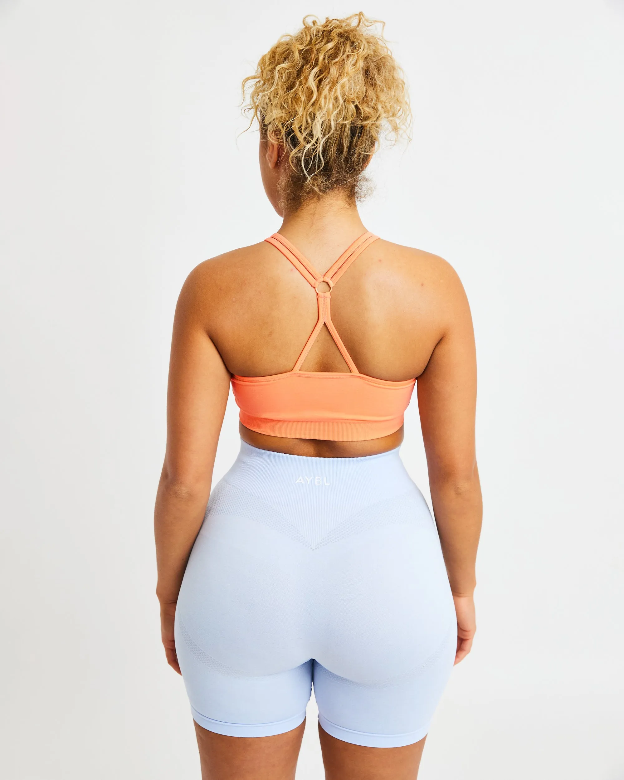 Essential Seamless Ruched Sports Bra - Sweet Peach sold by AYBL product image thumbnail 2
