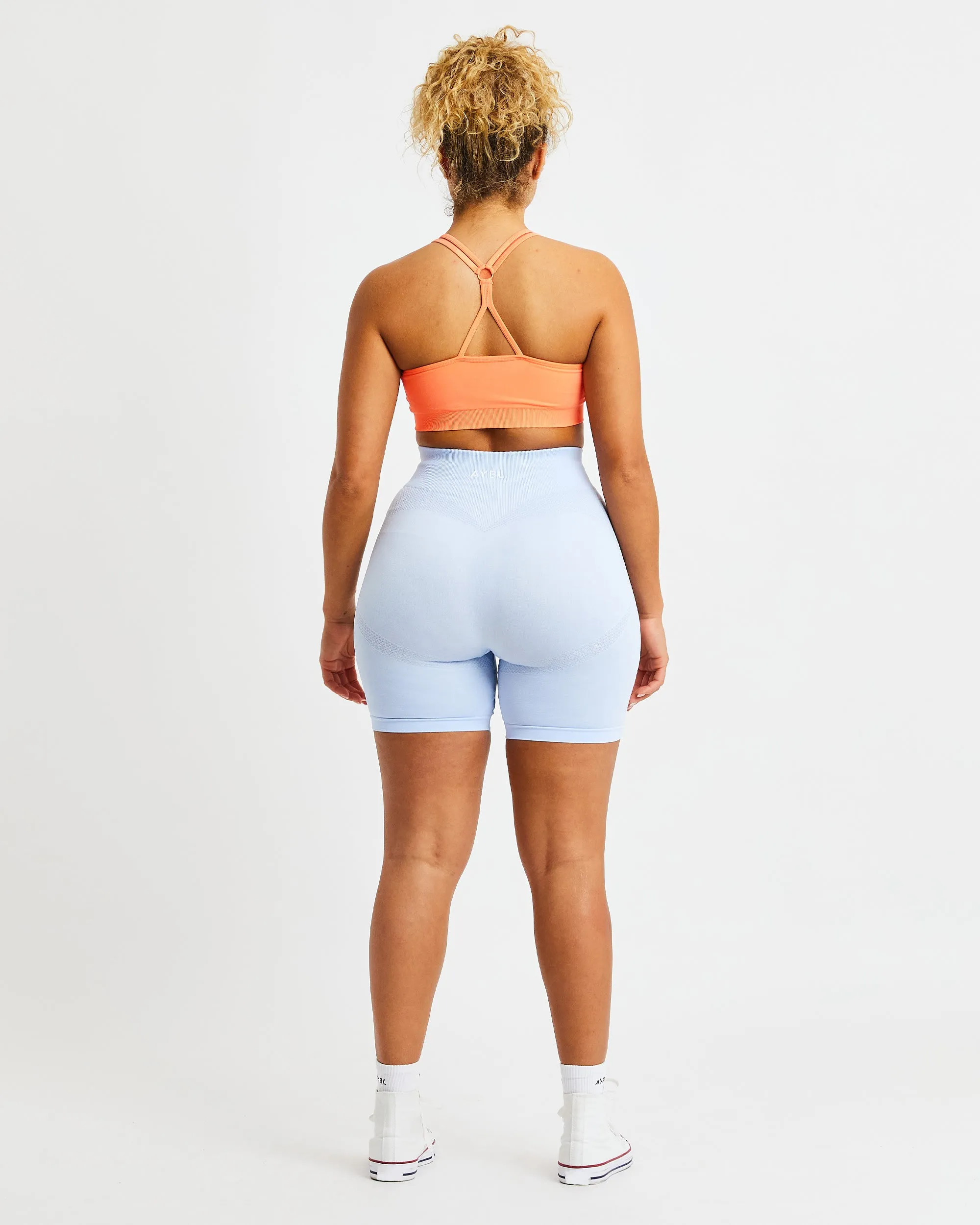 Essential Seamless Ruched Sports Bra - Sweet Peach sold by AYBL product image thumbnail 4
