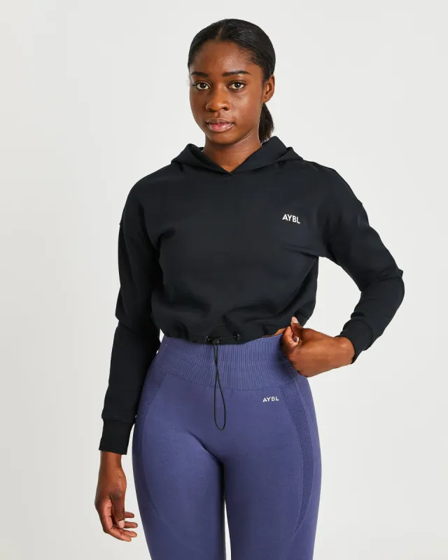 Everyday Drawcord Hoodie - Black sold by AYBL