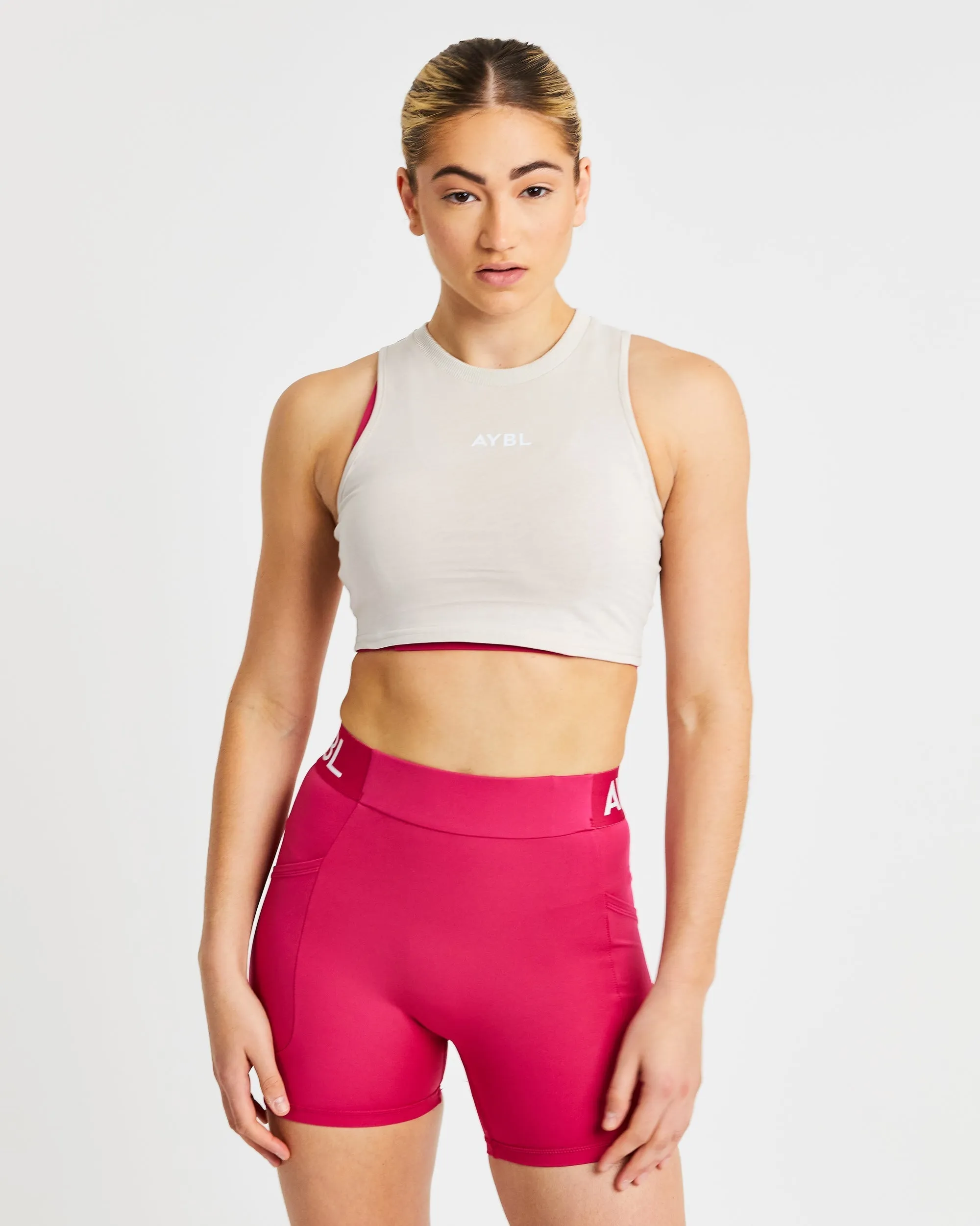 Training Crop Vest - Beige sold by AYBL