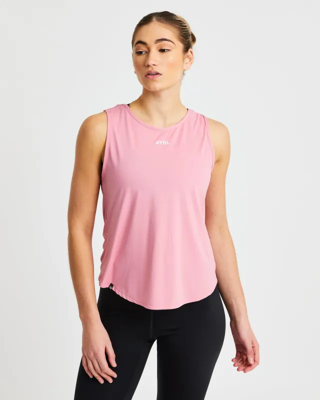 Essence Twist Back Vest - Spring Pink sold by AYBL