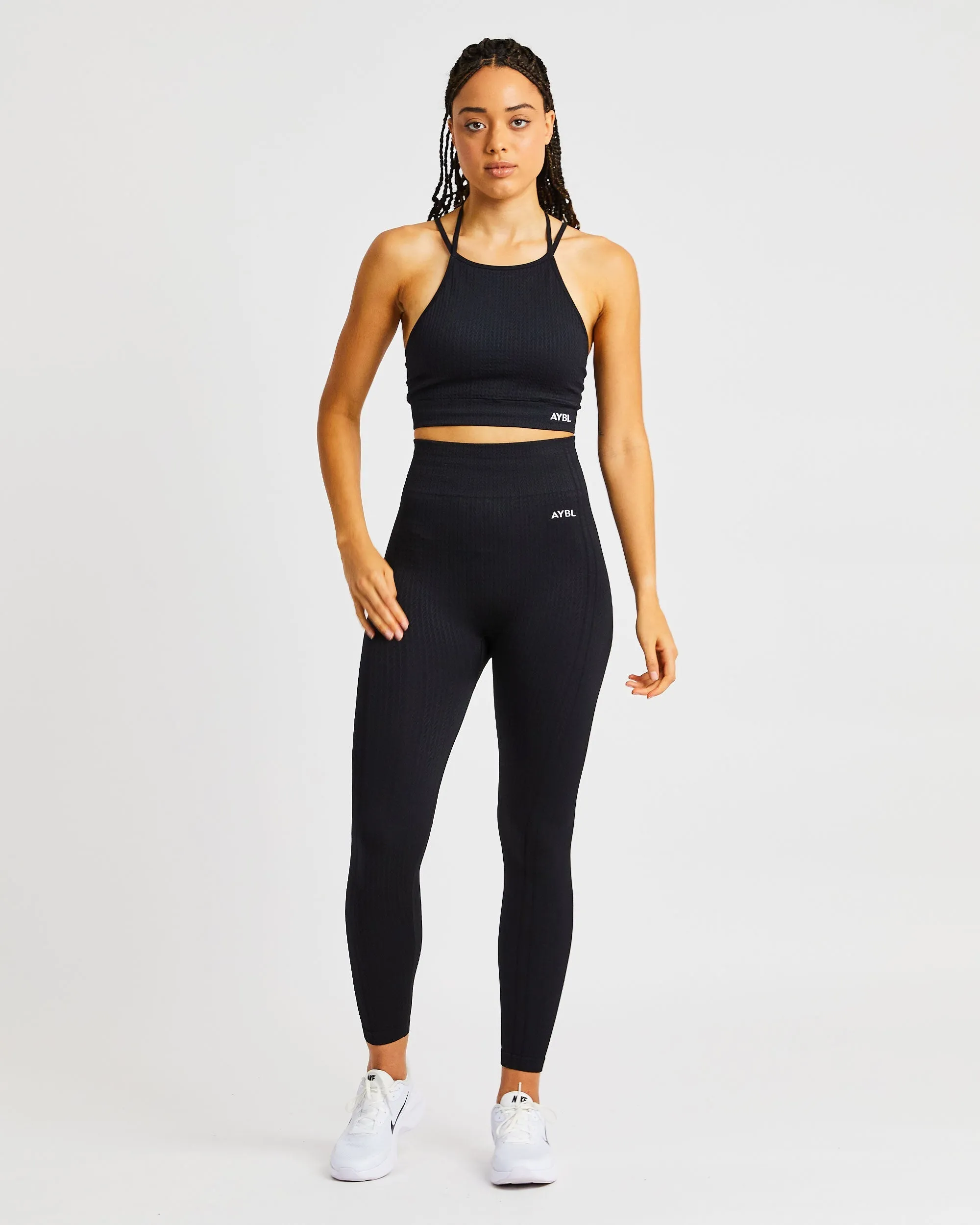 Luxe Seamless Crop Tank Top - Black sold by AYBL product image thumbnail 3