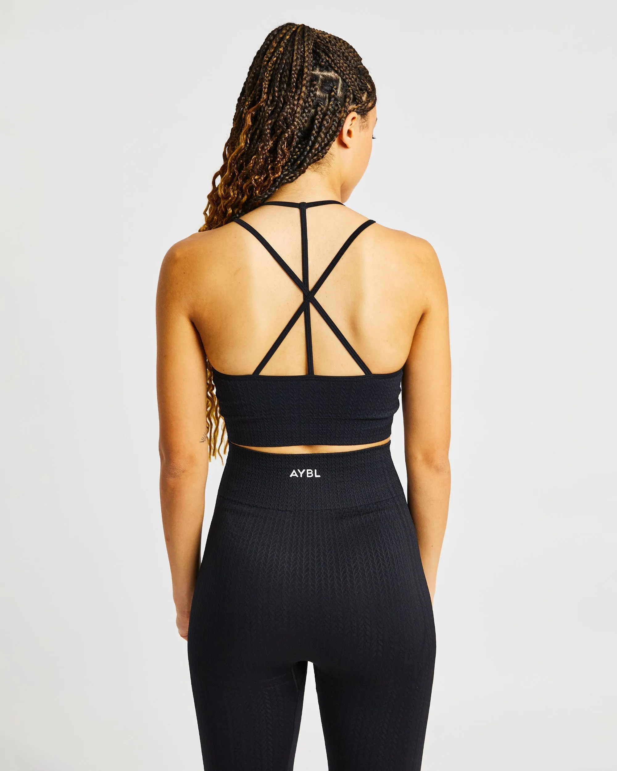 Luxe Seamless Crop Tank Top - Black sold by AYBL product image thumbnail 2