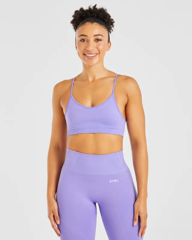 Balance V3 Seamless Strappy Sports Bra - Lavender Purple sold by AYBL